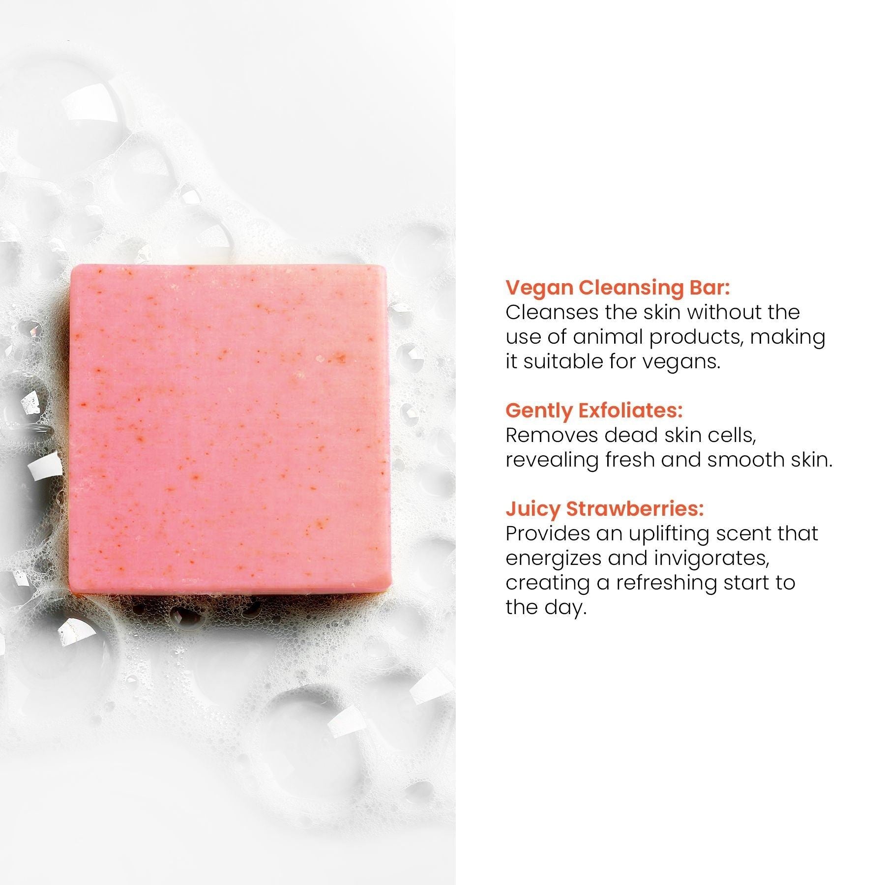 Savon nettoyant visage à la rose 100 g, lot économique de 2