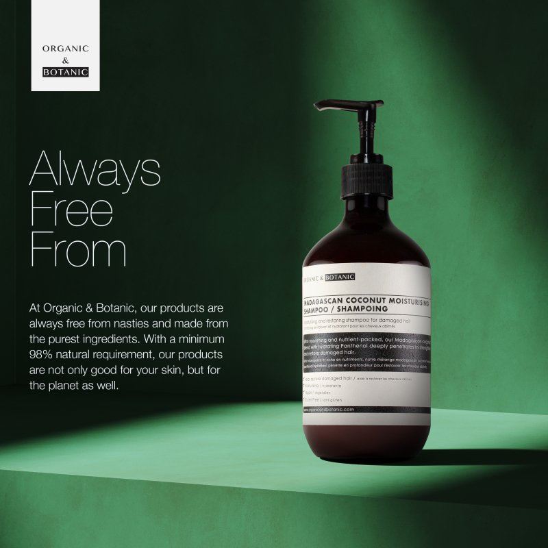 Shampoing hydratant avancé à la noix de coco de Madagascar 500 ml