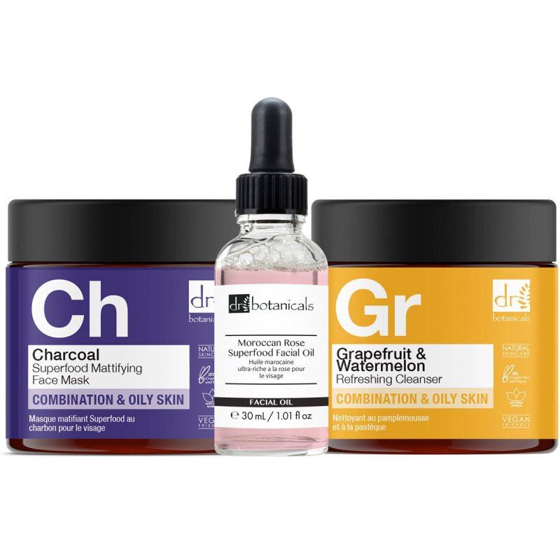 Moroccan Rose, Grapefruit, Charcoal All Day Kit - skinChemists