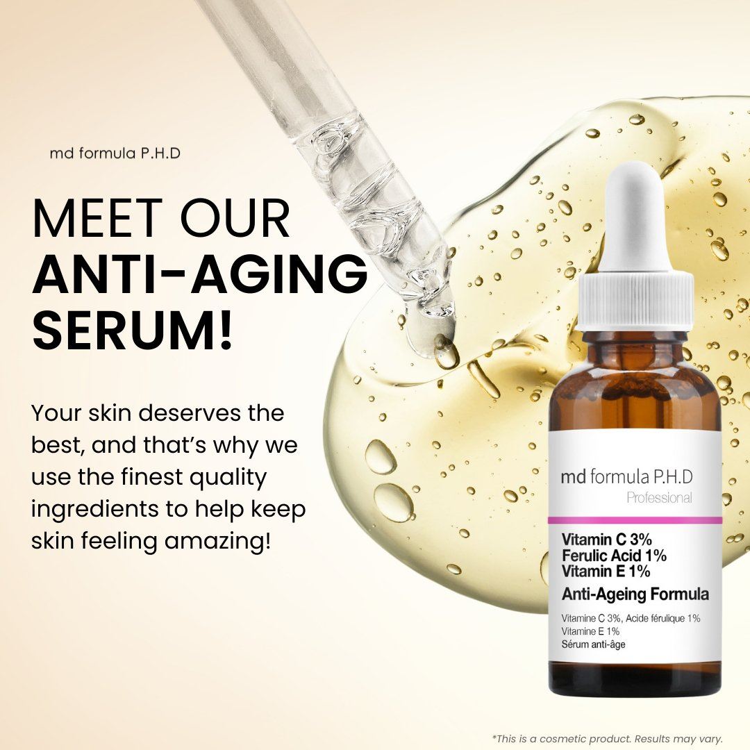 Sérum anti-âge Vitamine C 3 %, Acide férulique 1 %, Vitamine E 1 % 30 ml