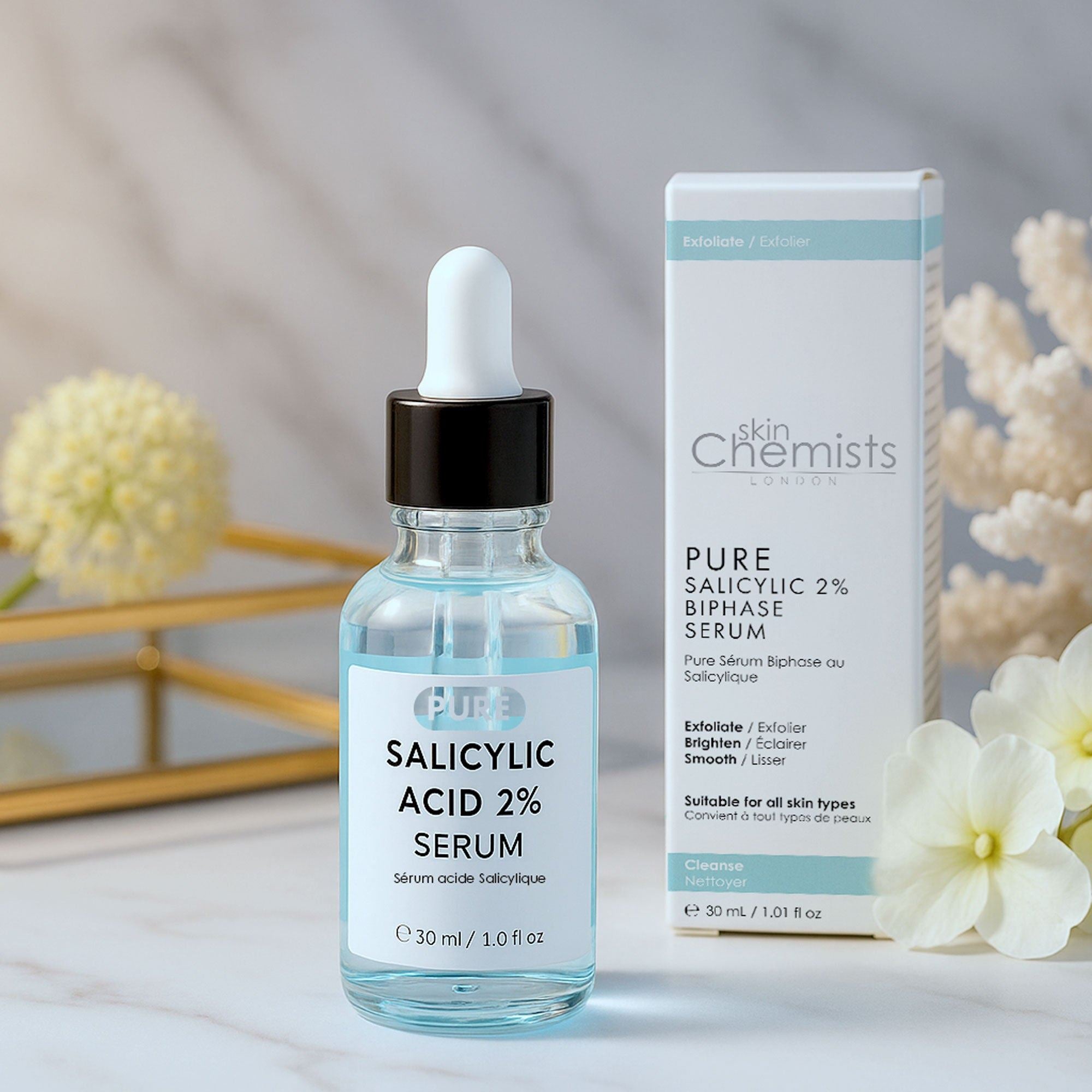 Sérum biphasé à l'acide salicylique pur à 2 % 30 ml