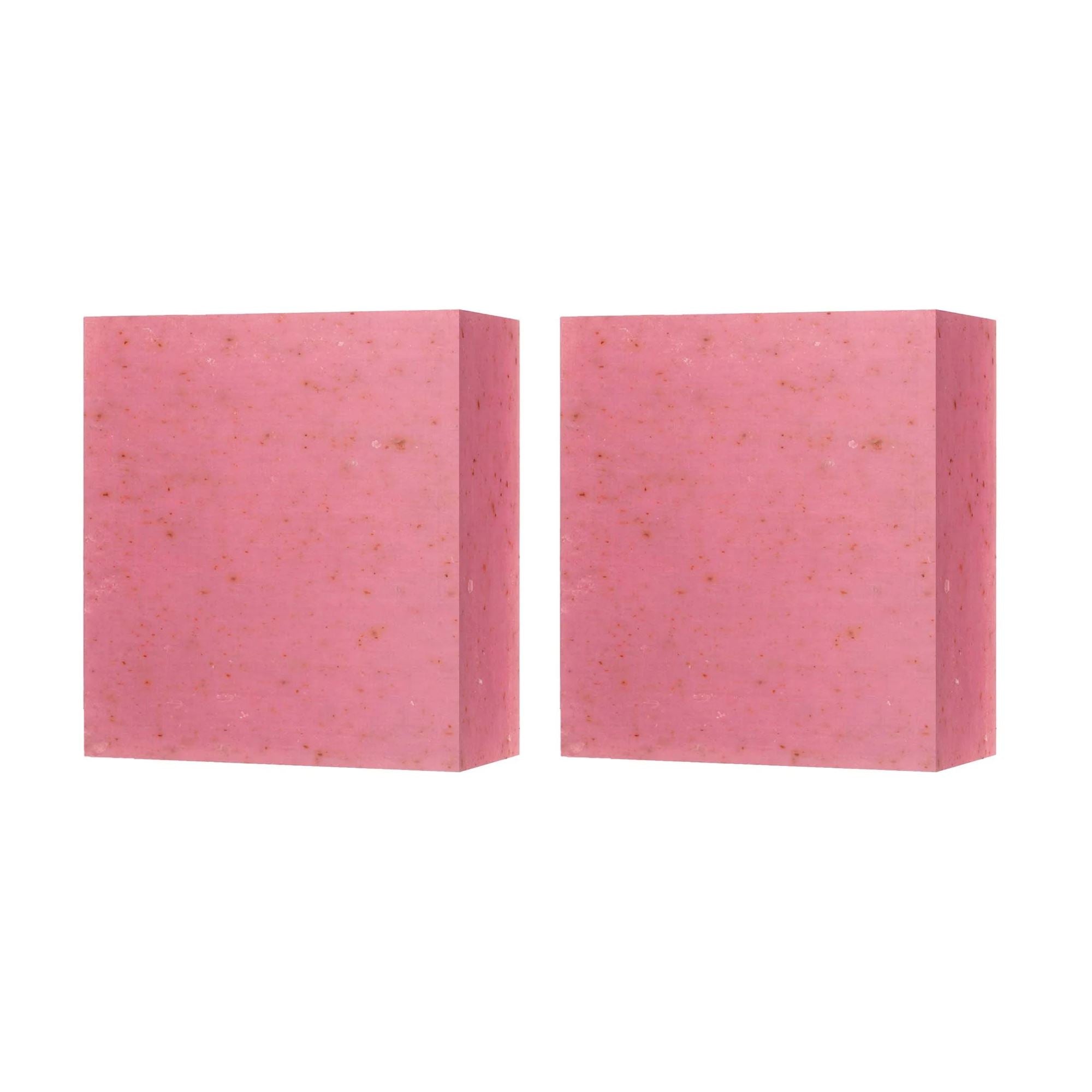 Savon nettoyant visage à la rose 100 g, lot économique de 2