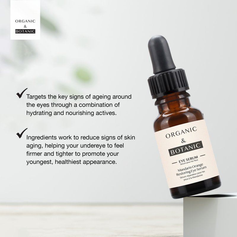 Sérum contour des yeux réparateur à l'orange mandarine 15 ml