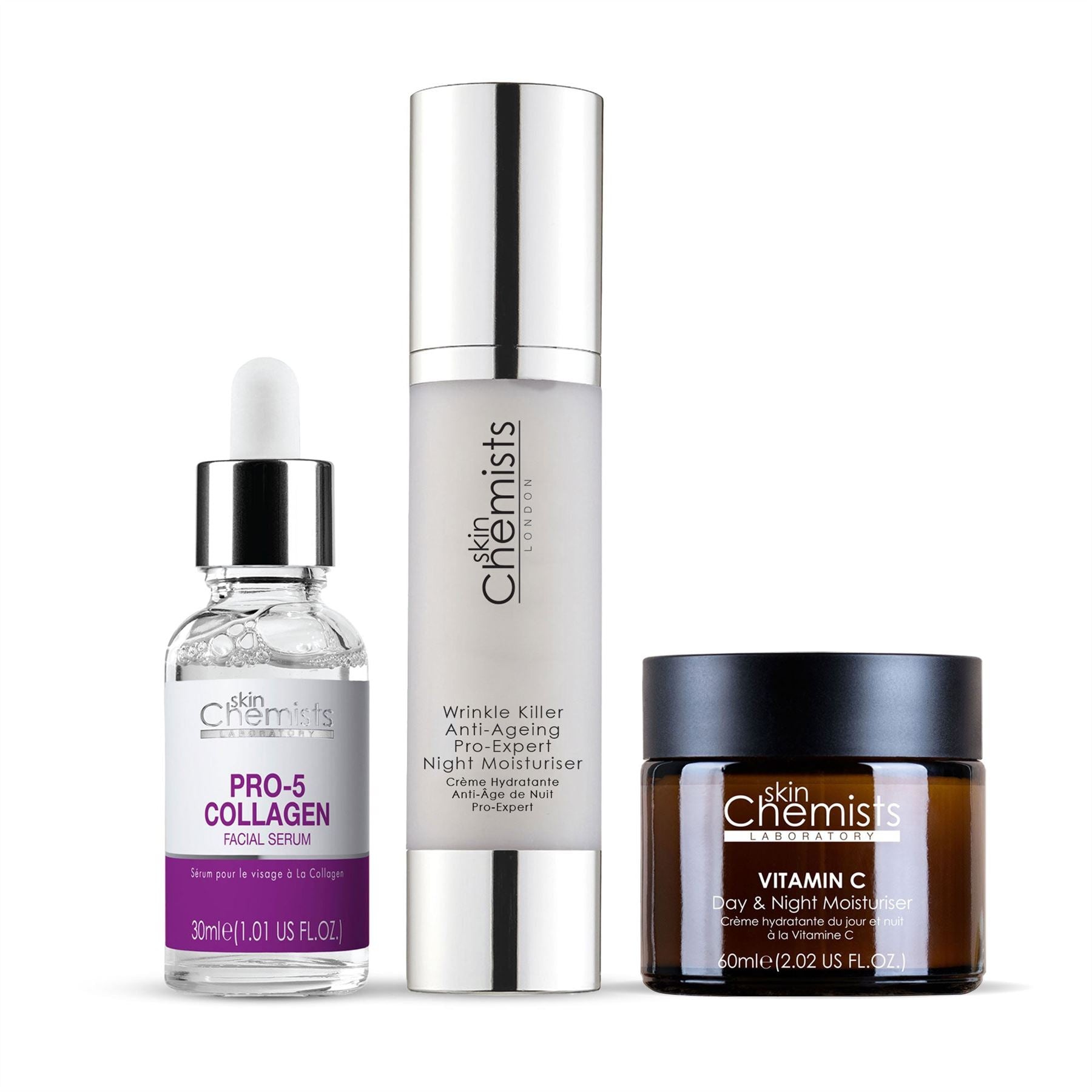 Kit de soins du visage anti-âge skinChemists 