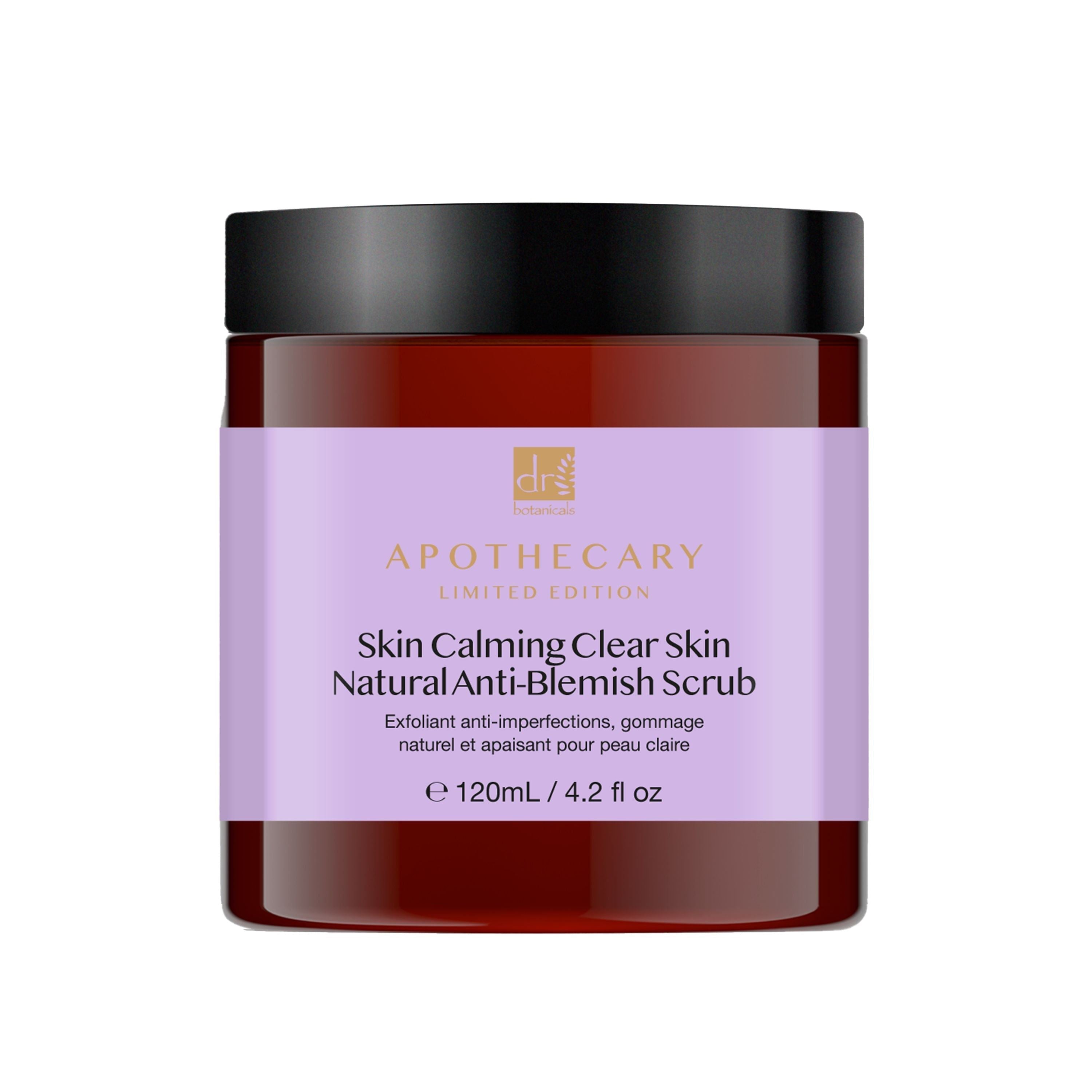 Gommage apaisant et purifiant naturel anti-imperfections pour une peau nette, 120 ml, lot de 2 à prix avantageux