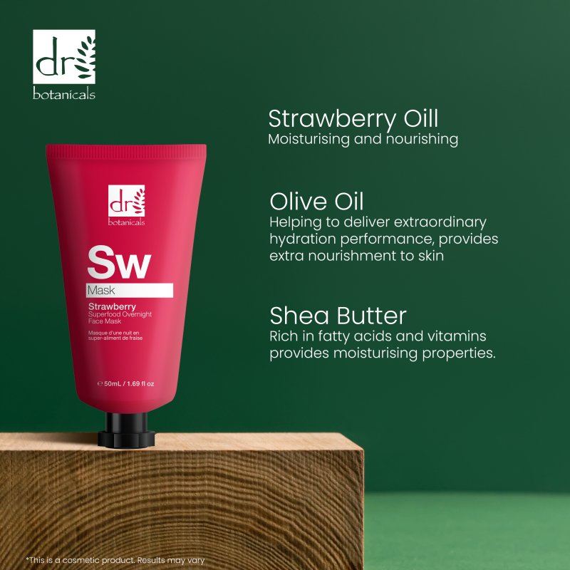 Masque de nuit à la fraise 50 ml