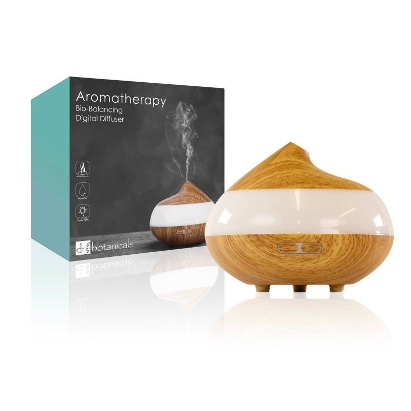 Bio-Balancing Wooden Aroma Digital Diffuser Clear Panel (EU Plug) - skinChemists
