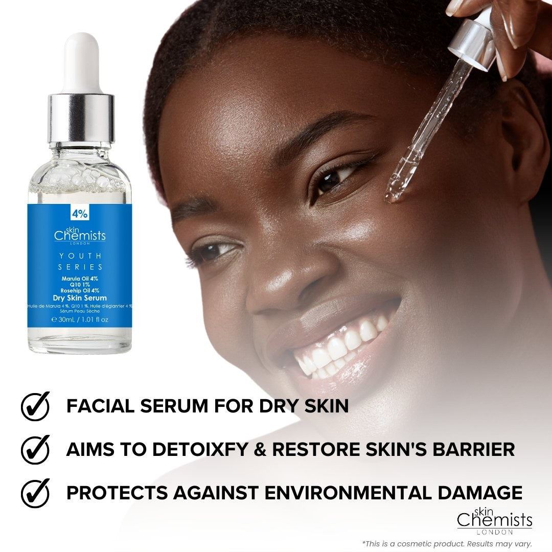 Youth Series Dry Skin Serum Marula Oil 4%, Q10 1%, Rosehip Oil 4% 30ml