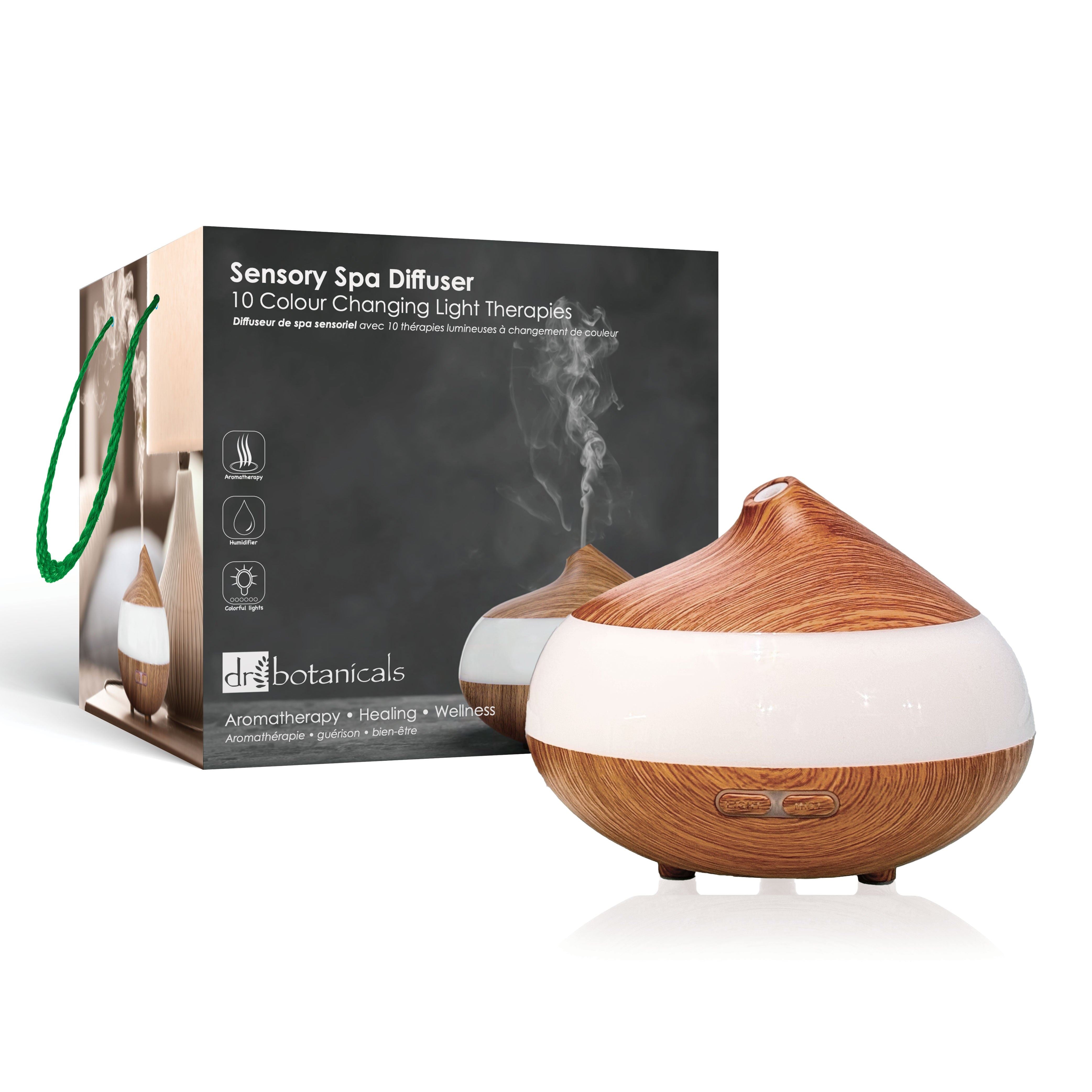 Coffret diffuseur de luxe pour relaxation à la rose avec bougie au bois de santal et à la bergamote