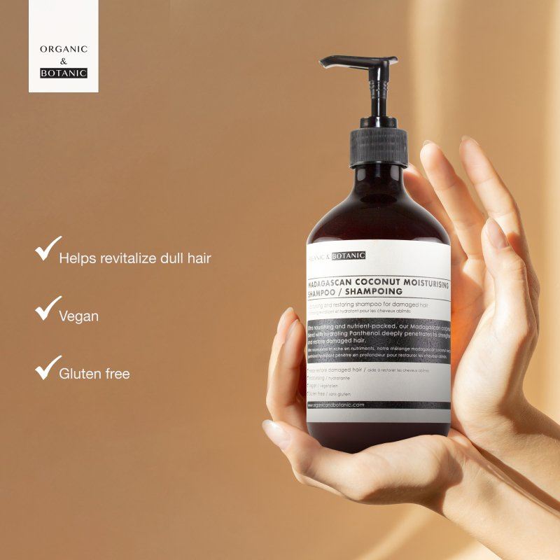 Shampoing hydratant avancé à la noix de coco de Madagascar 500 ml