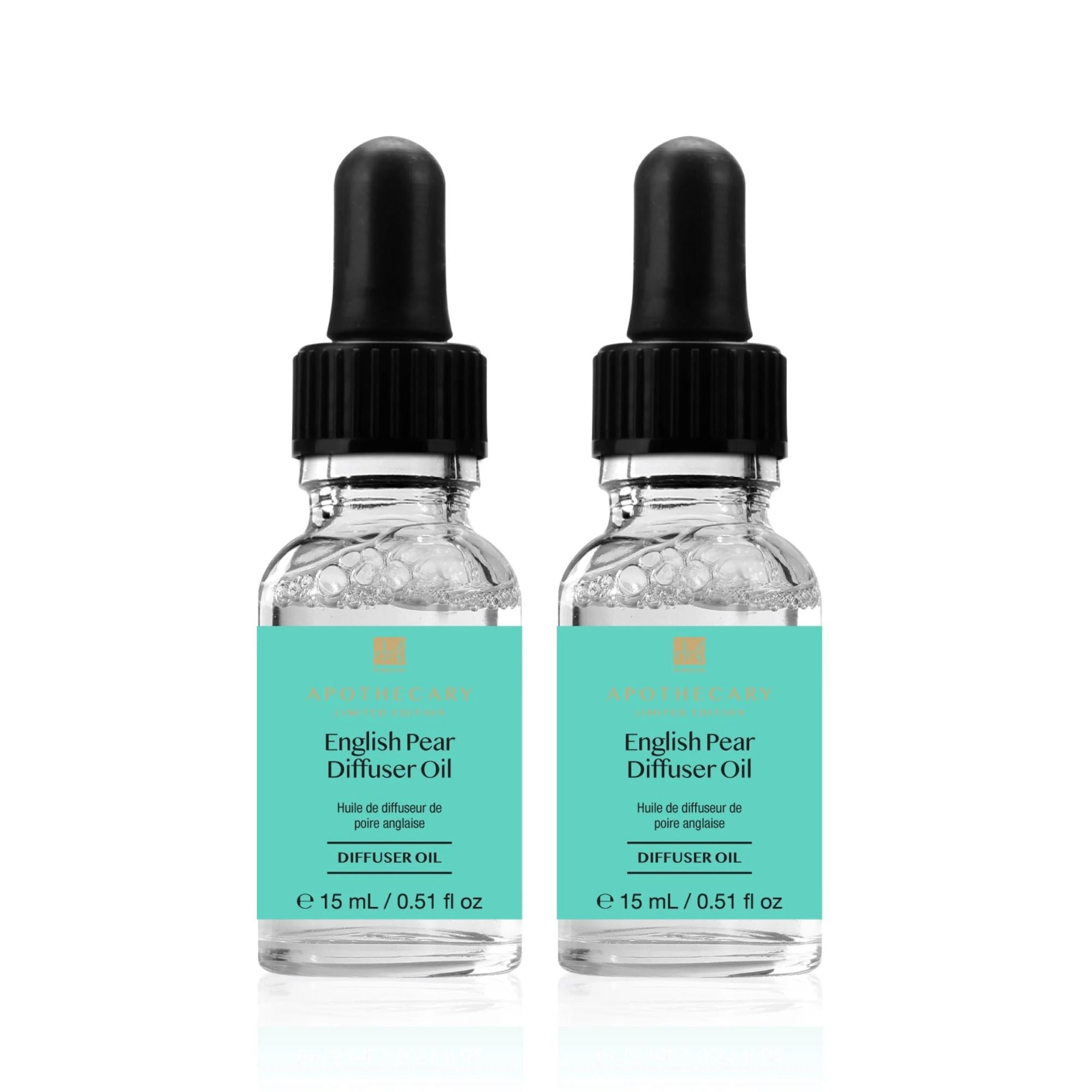 Happy & Cheerful English Pear Diffuser Oil 15ml Twin Value Savings Pack