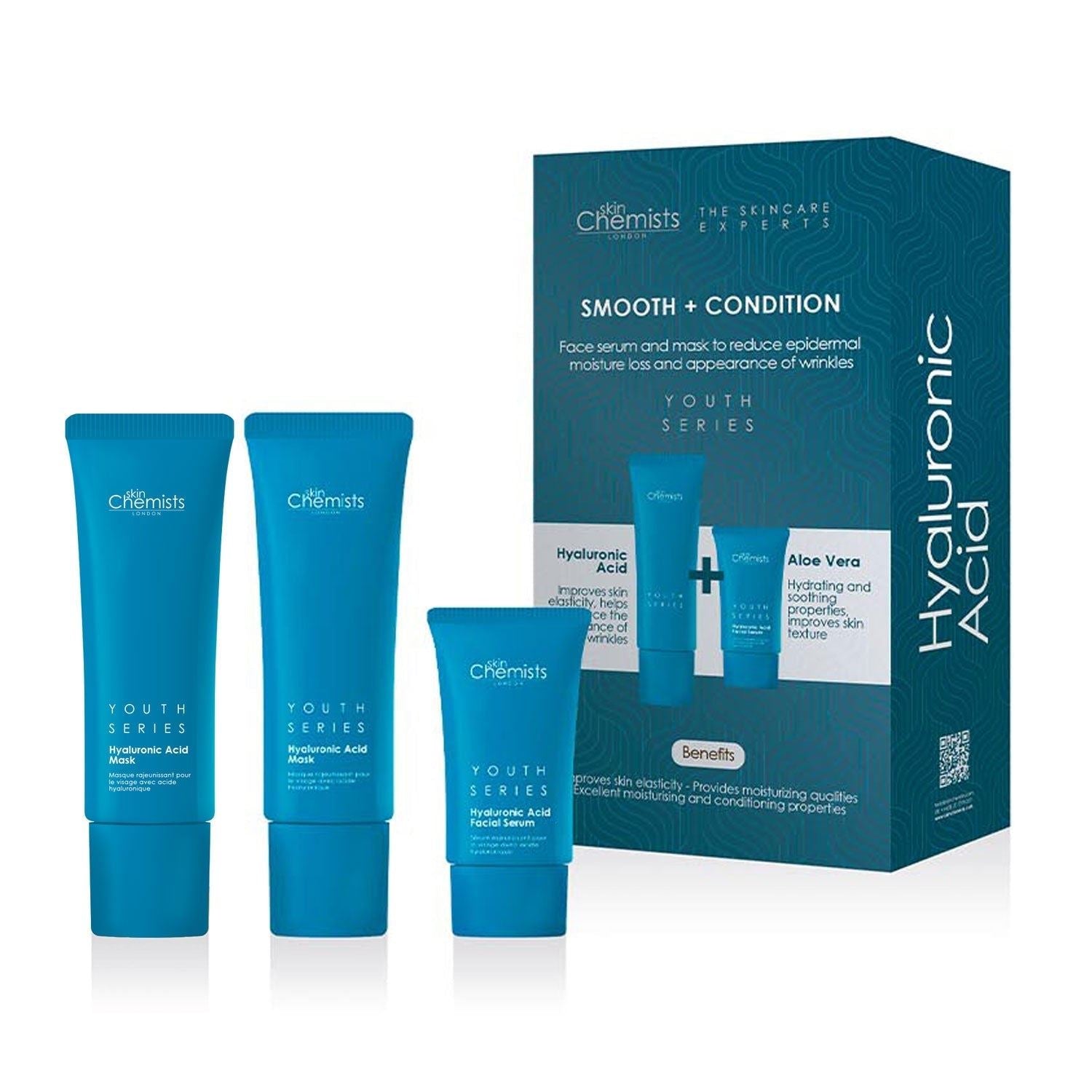 Kit lissant et revitalisant à l'acide hyaluronique + masque à l'acide hyaluronique 50 ml offert