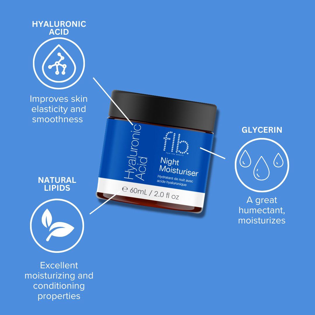 Hyaluronic Acid Night Moisturiser 60ml - skinChemists