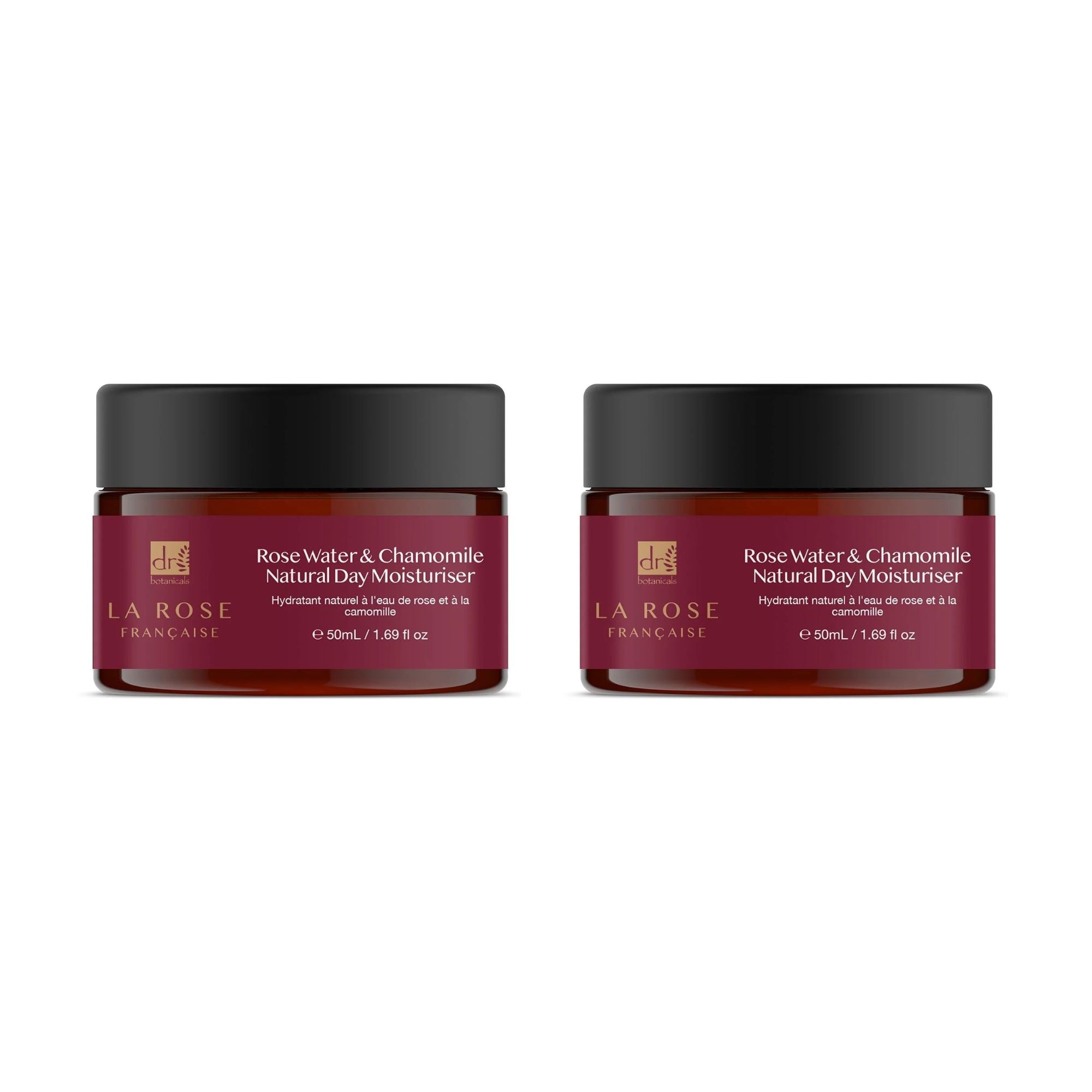 La Rose Française Crème hydratante de jour 50 ml Pack économique double