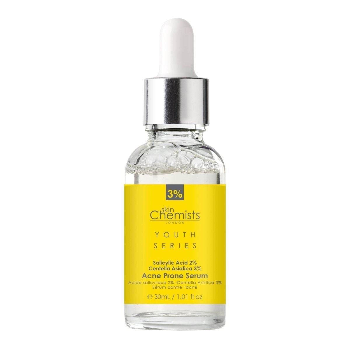 Sérum pour peaux à tendance acnéique Youth Series, acide salicylique 2 %, centella asiatica 3 %, 30 ml