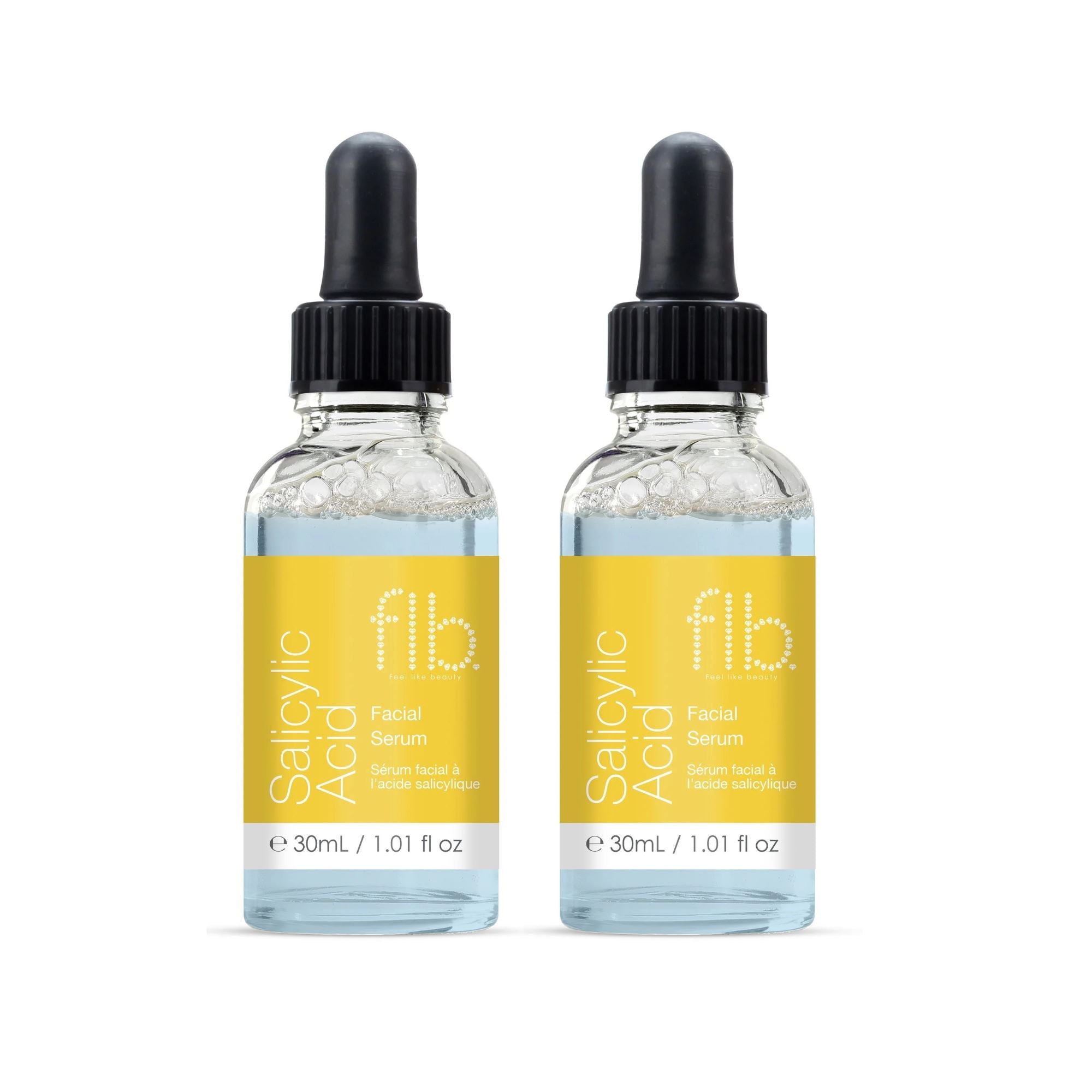 Sérum visage à l'acide salicylique 30 ml - Lot de 2 à prix avantageux