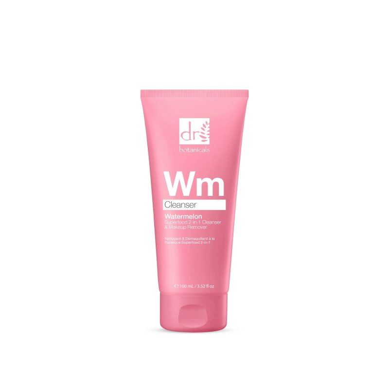 Nettoyant et démaquillant 2 en 1 à la pastèque, enrichi en super-aliments, à base d'acide glycolique, d'acide salicylique et d'acide lactique, 100 ml