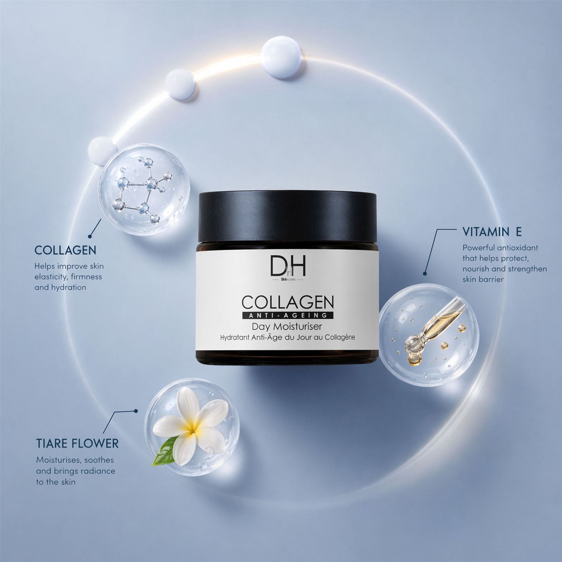 Crème de jour anti-âge au collagène 60 ml