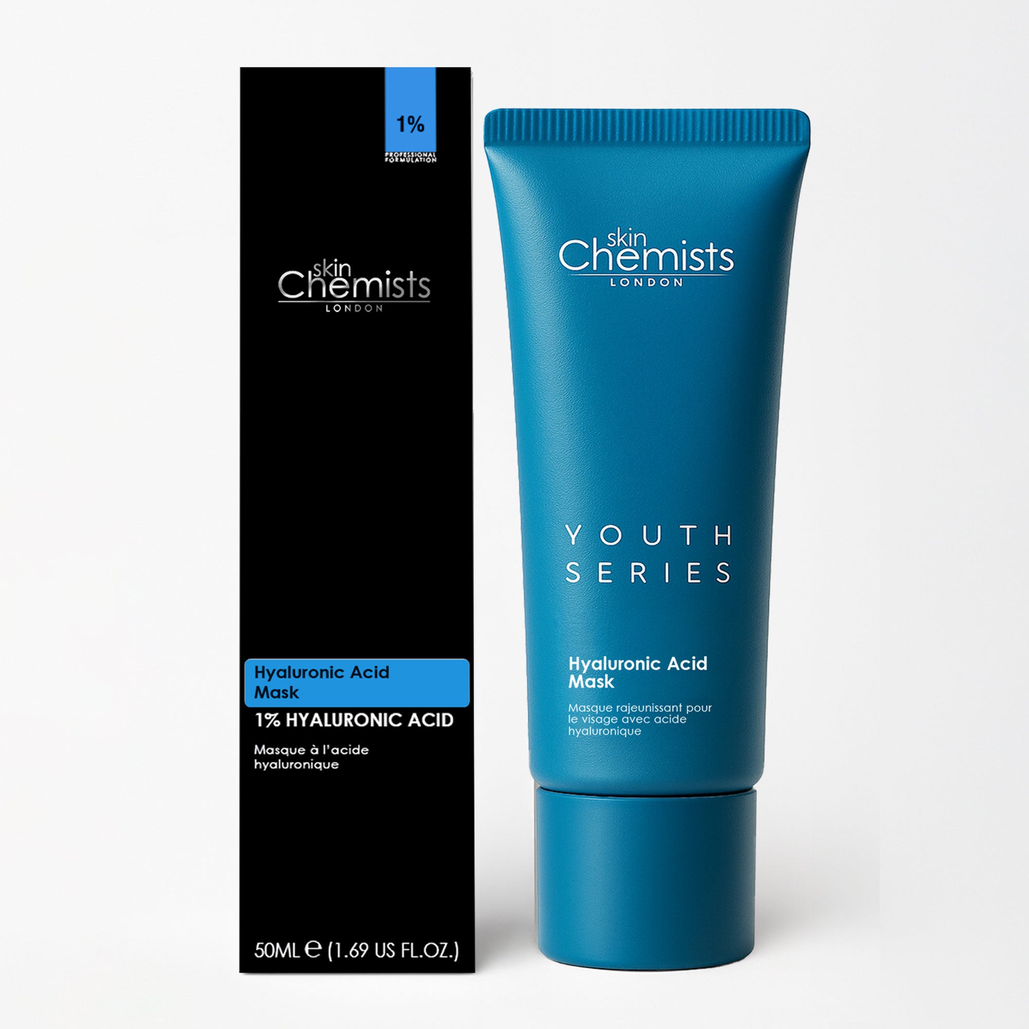 Masque à l'acide hyaluronique 1 % de skinChemists 50 ml