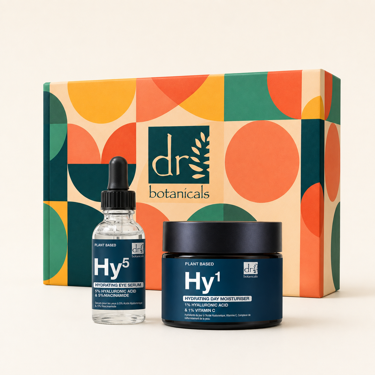Set de regalo de hidratante de día y sérum para ojos con ácido hialurónico