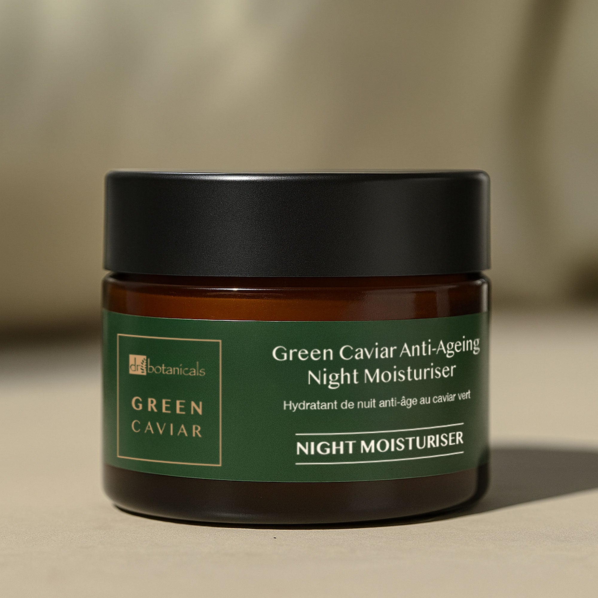 Crème de nuit antioxydante anti-âge au caviar vert et à l'huile d'argan 50 ml
