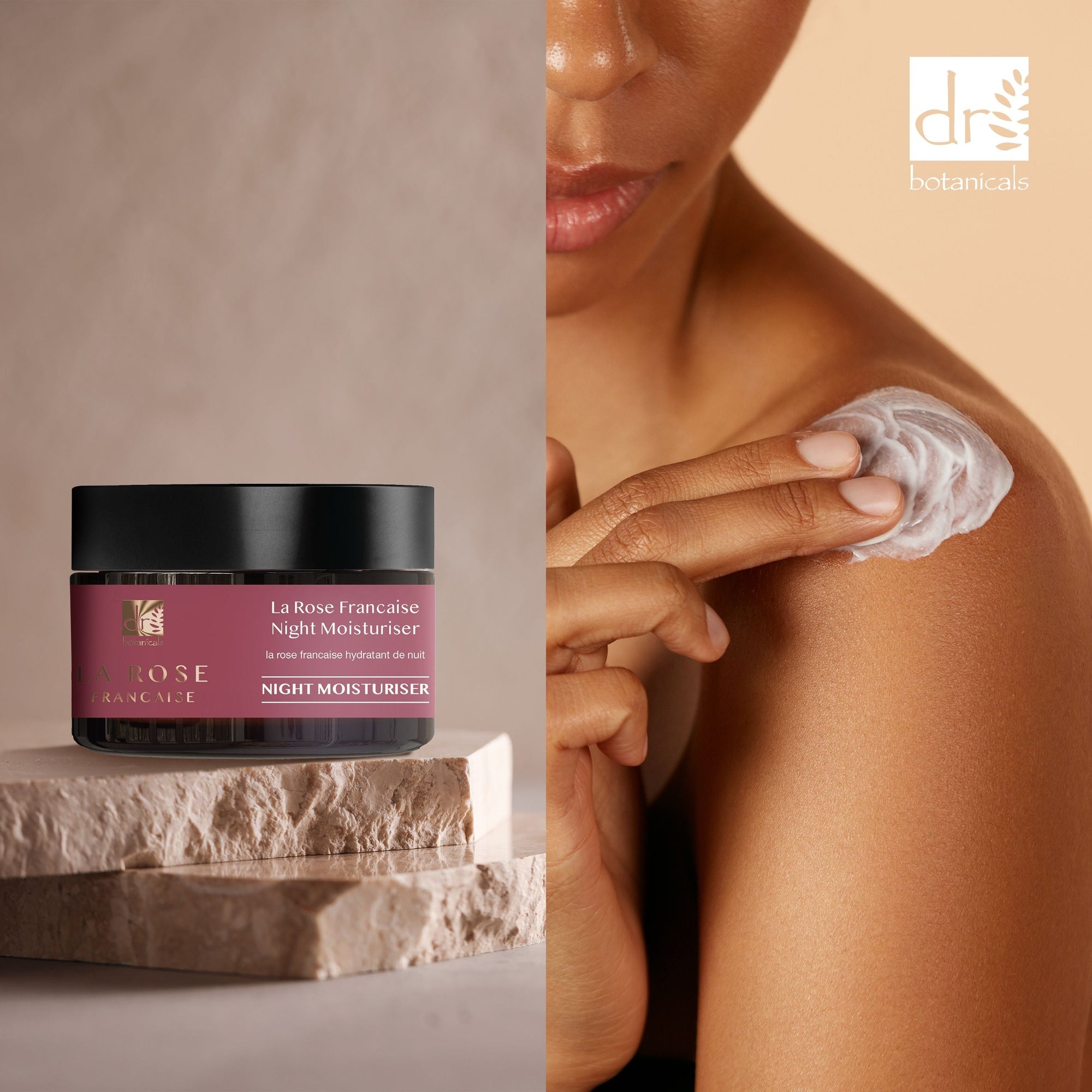 La Rose Française Crème Hydratante de Nuit 50 ml x 2 Duo Pack