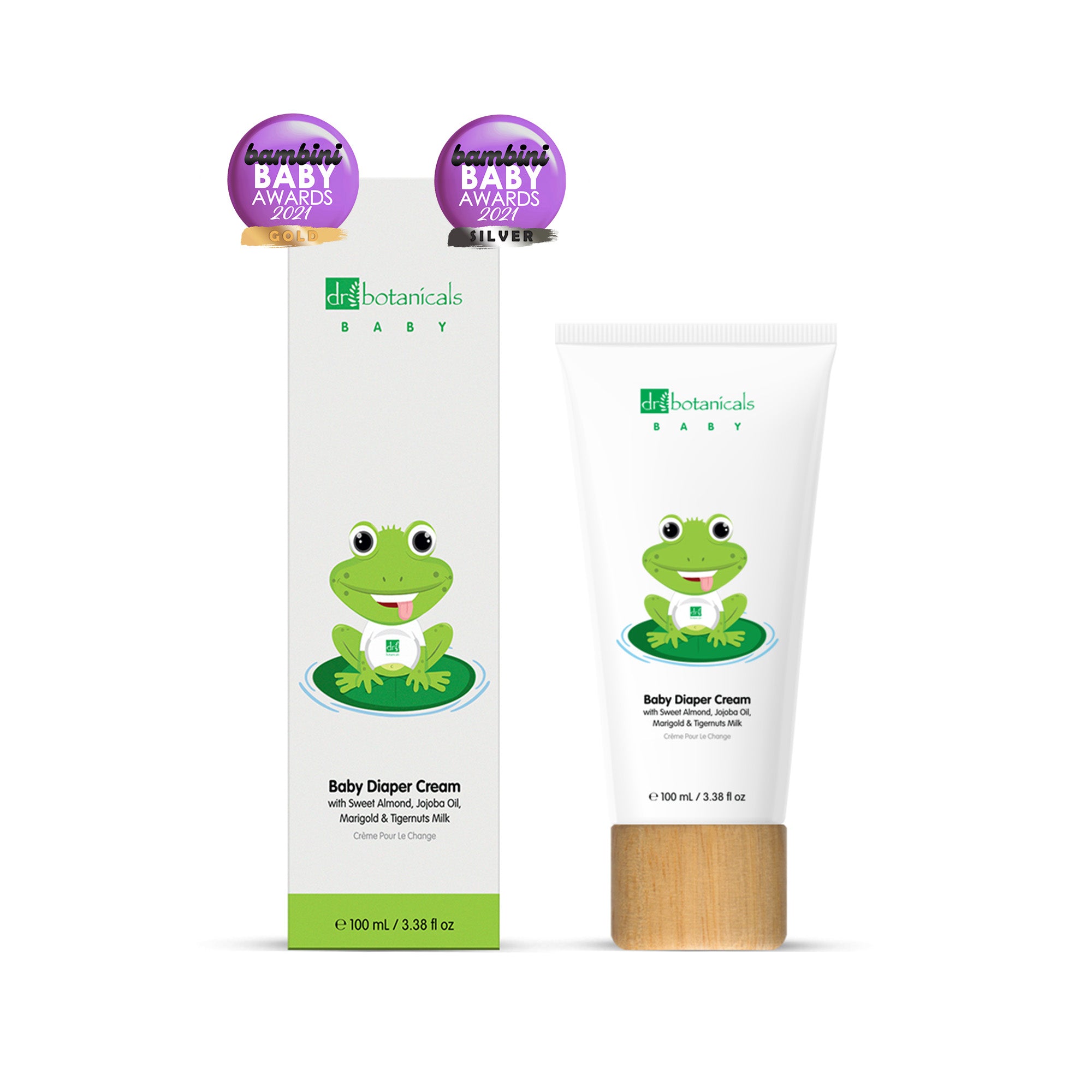 Crème pour le change bébé à l'huile de jojoba et d'amande douce 100 ml