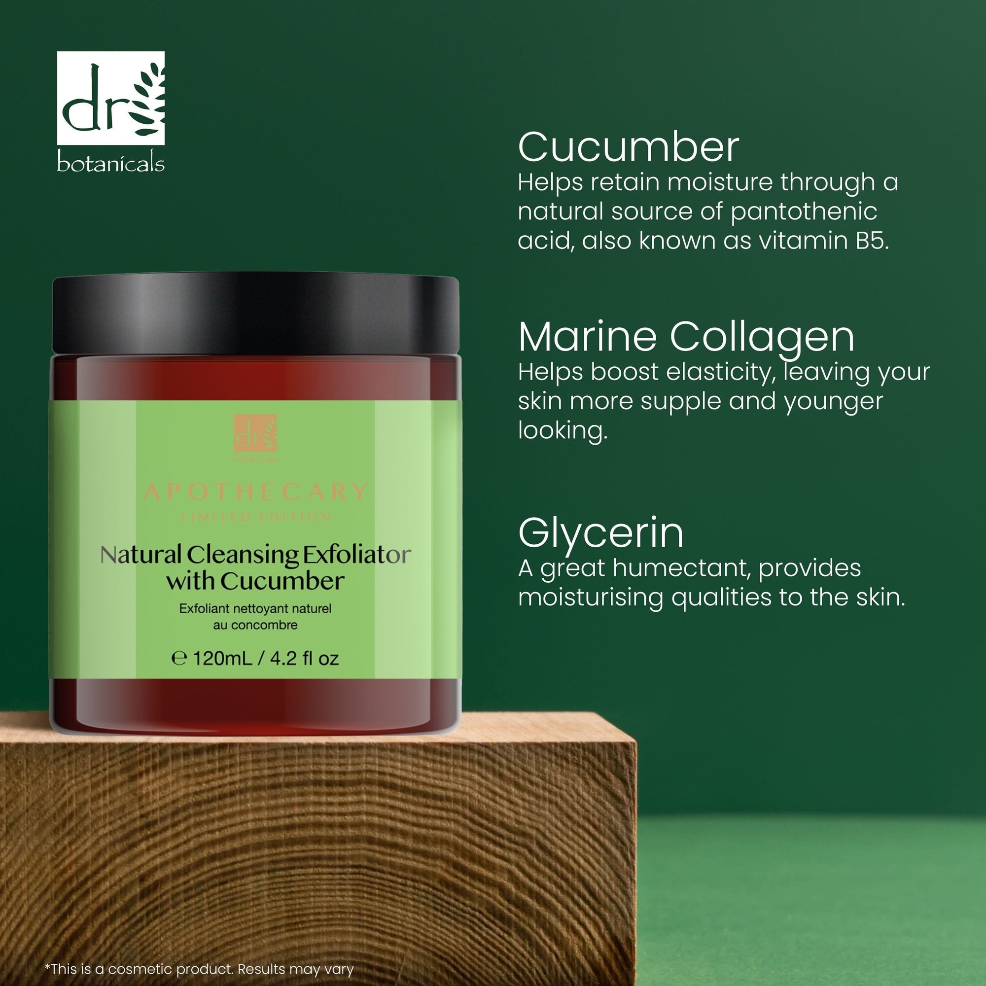 Exfoliant nettoyant naturel au concombre 120 ml