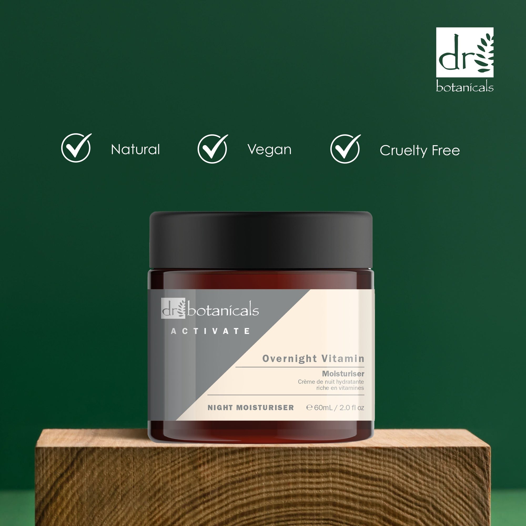 Activateur de crème hydratante vitaminée de nuit 60 ml