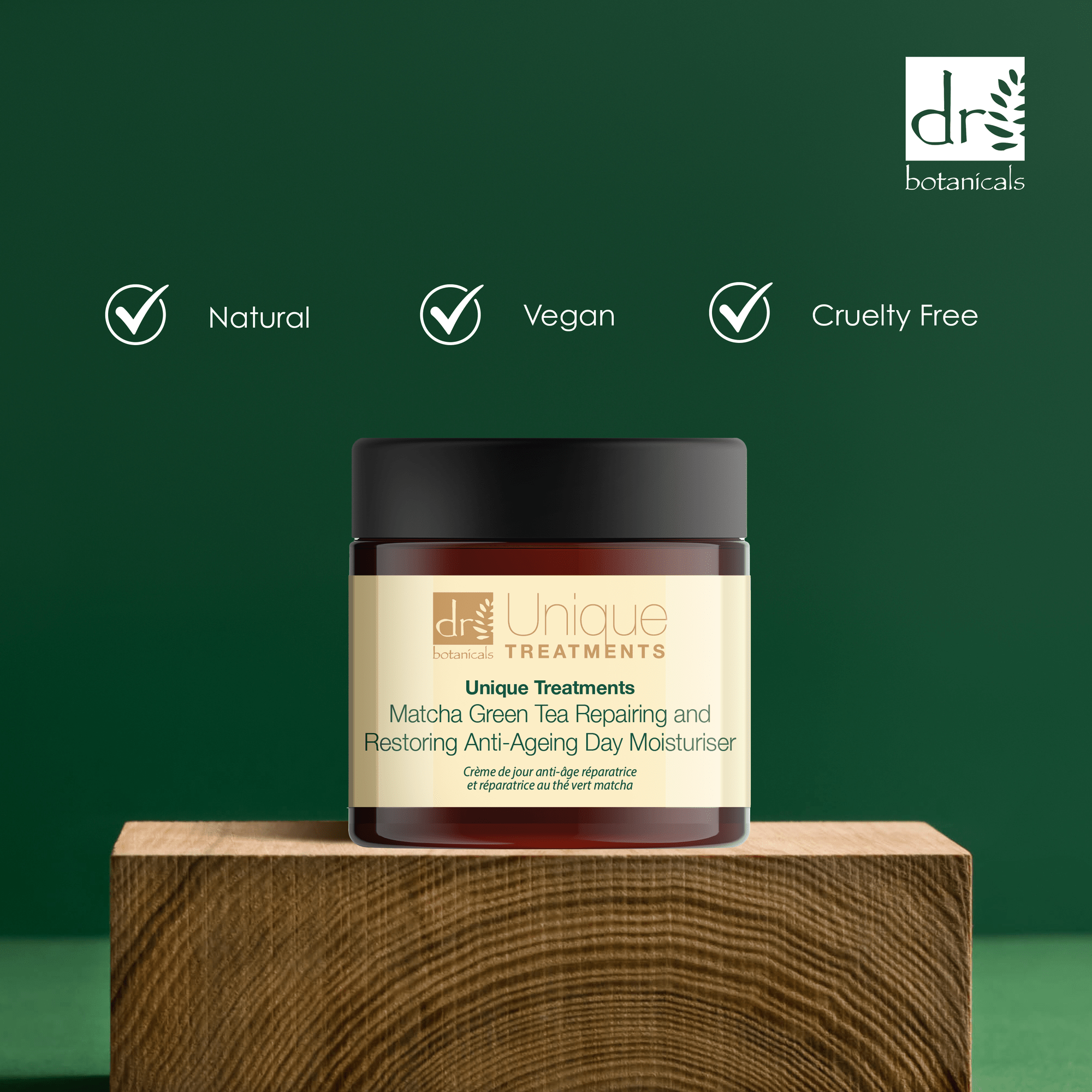 Unique Treatments Matcha Green Tea Repairing & Restoring Anti-Ageing Day Moisturiser 60ml