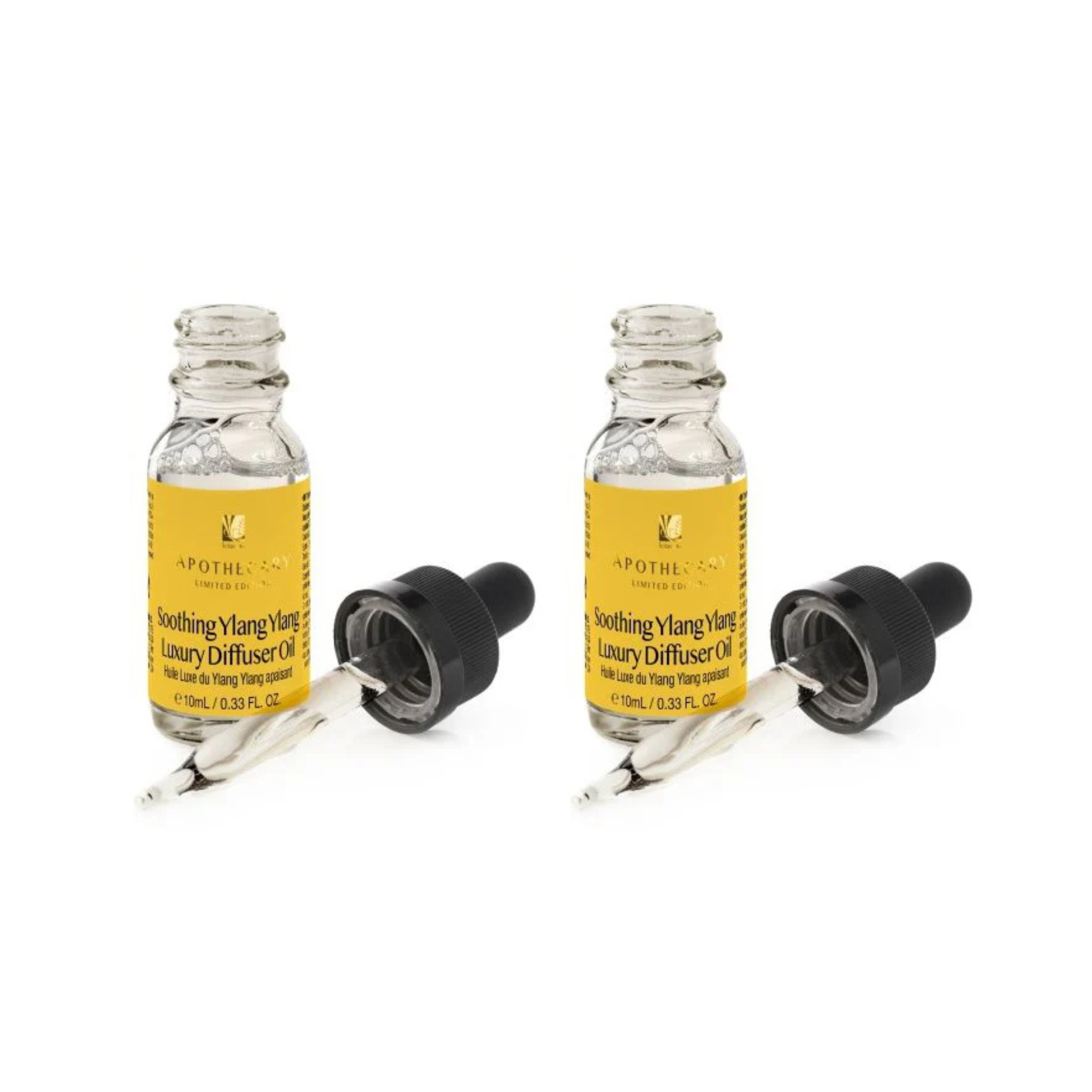 Huile pour diffuseur de luxe apaisante à l'ylang-ylang, 10 ml, lot de 2 à prix avantageux