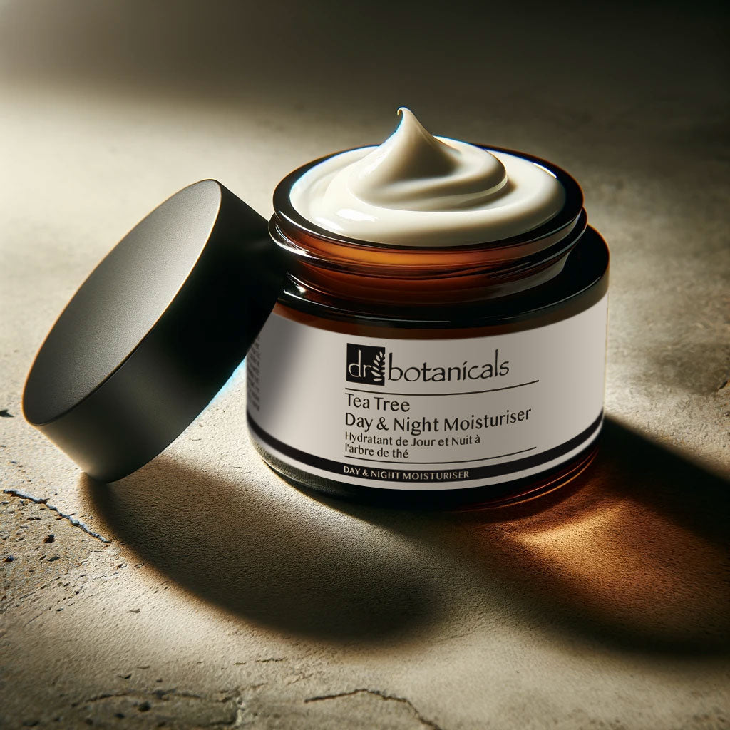 Crème hydratante jour et nuit à l'eucalyptus et à l'arbre à thé, lot de 2 x 50 ml