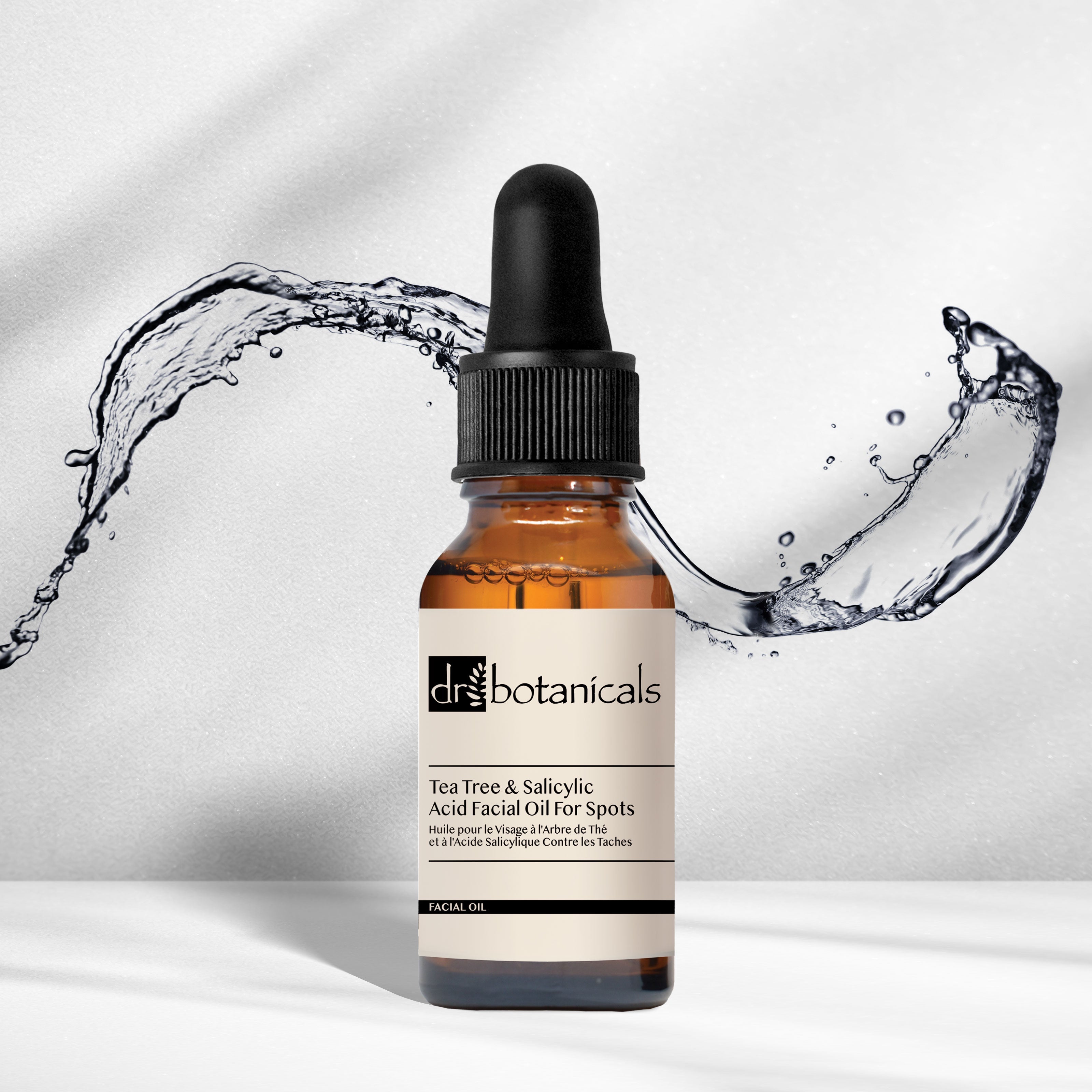 Huile visage anti-imperfections à base d'eucalyptus, d'arbre à thé et d'acide salicylique 15 ml