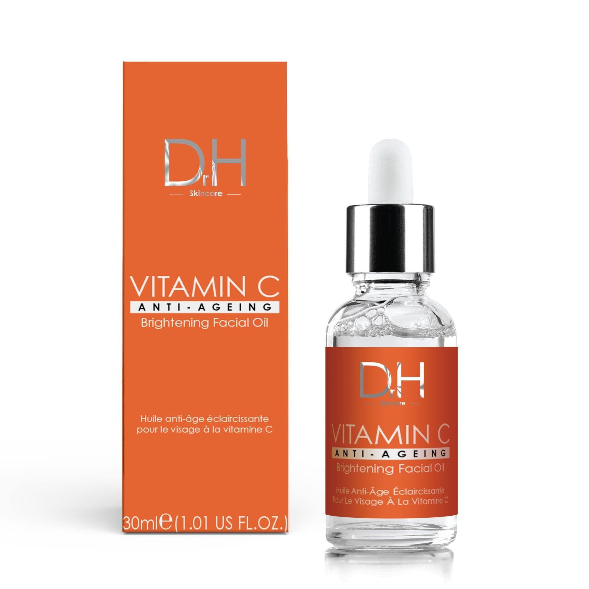 Huile éclaircissante à la vitamine C pour le visage 30 ml