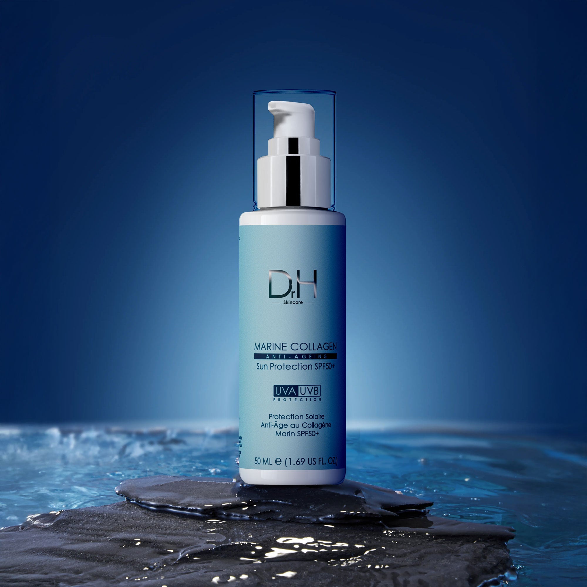 Anti-Aging-Sonnenschutz mit Meereskollagen, LSF 50, 50 ml