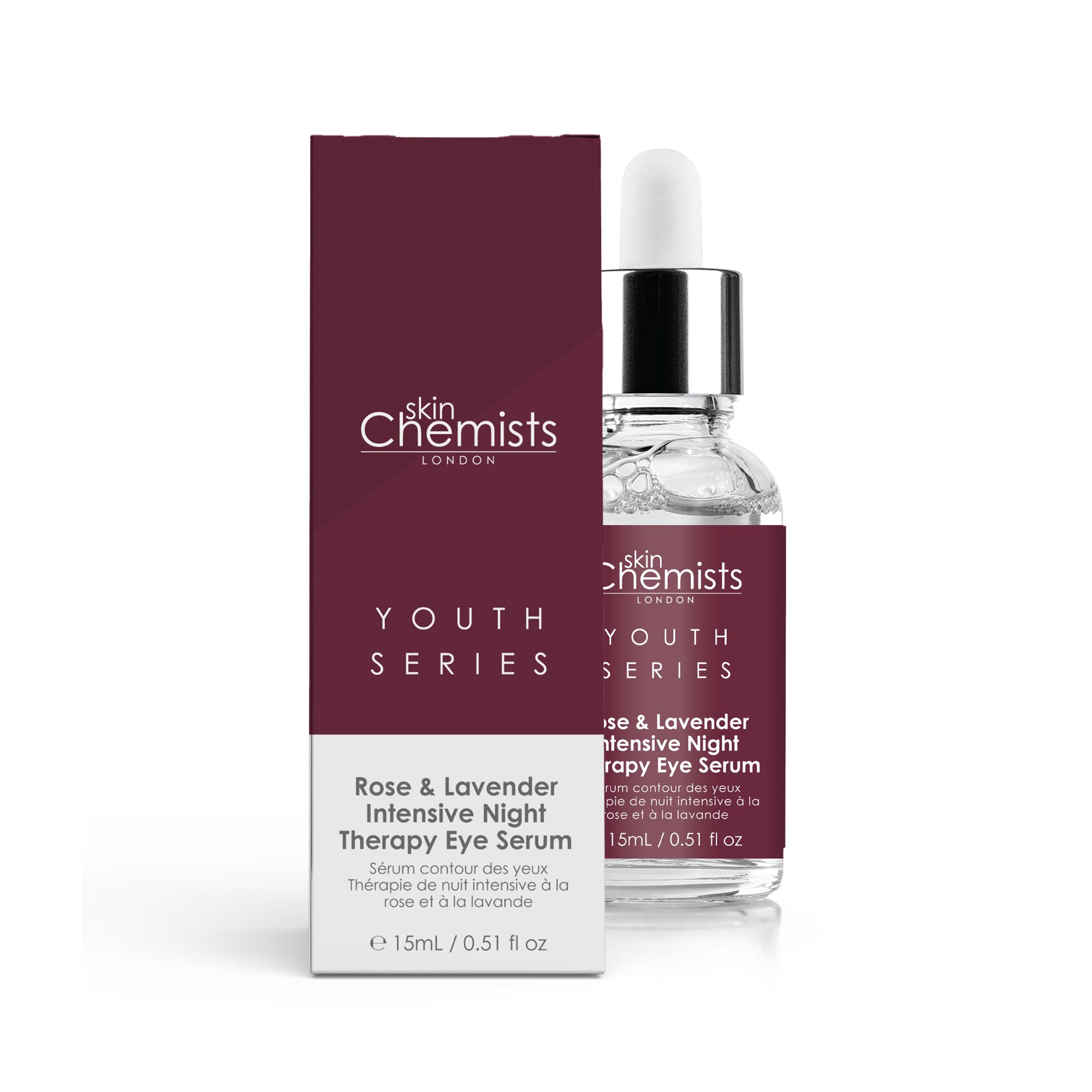 Sérum contour des yeux Youth Series Rose &amp; Lavande Soin Intensif Nuit 15 ml