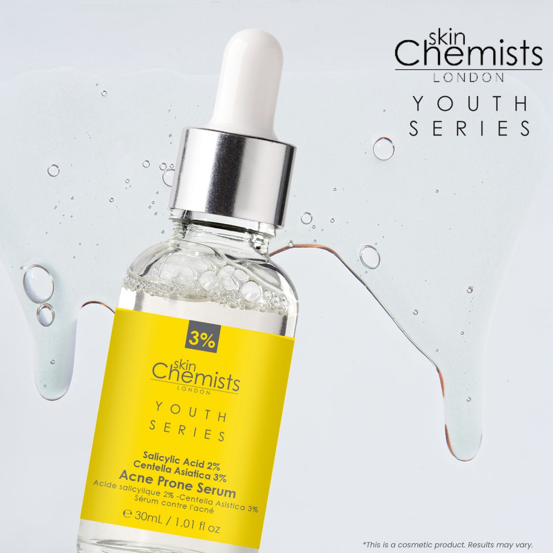 Sérum pour peaux à tendance acnéique Youth Series, acide salicylique 2 %, centella asiatica 3 %, lot de 2 flacons de 30 ml