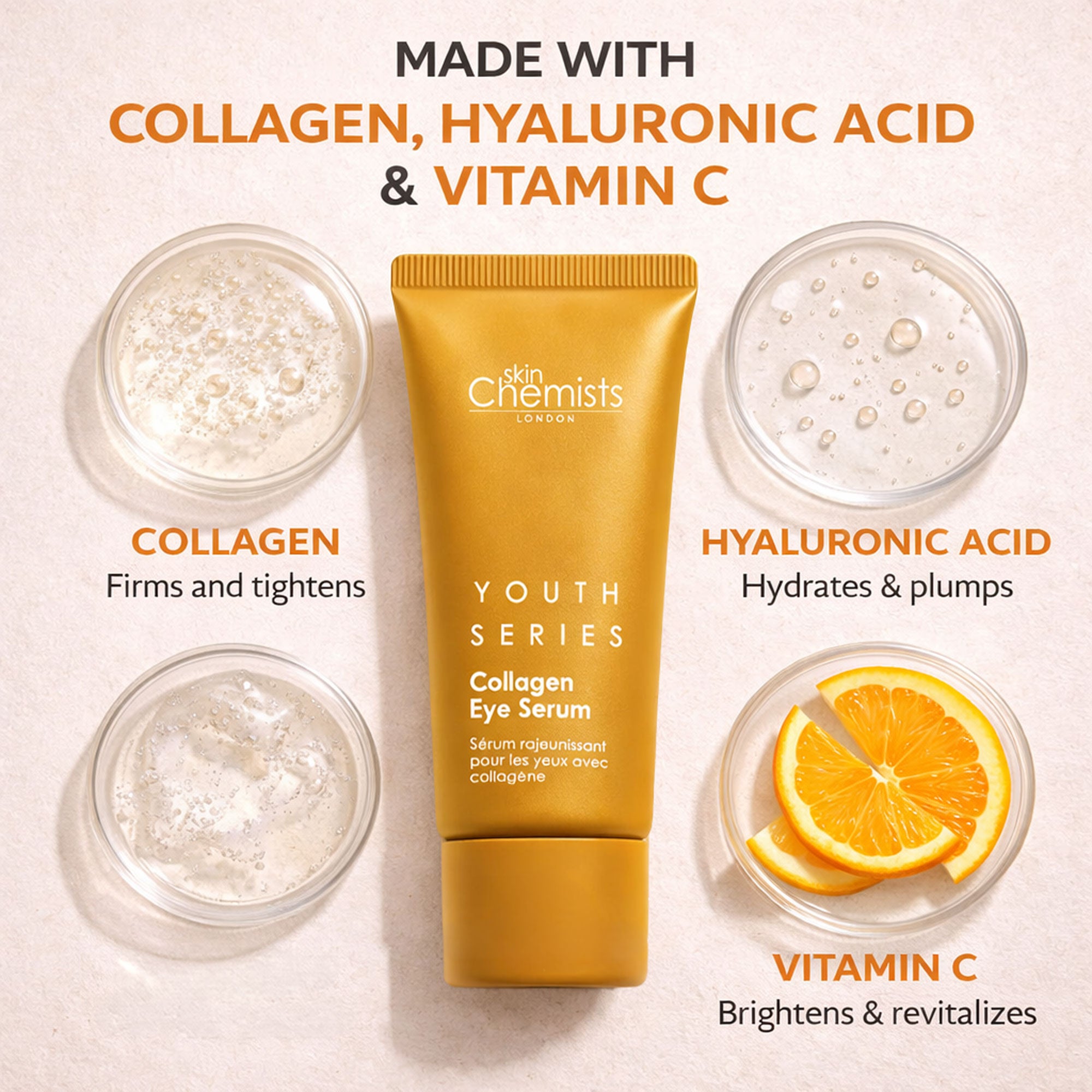 Sérum contour des yeux Youth Series au collagène 2 % 15 ml