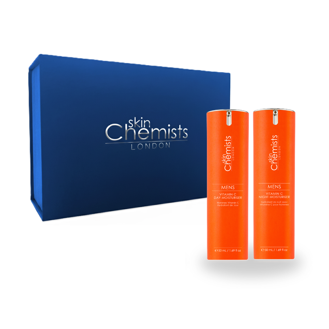 Routine anti-âge à la vitamine C pour hommes, jour et nuit