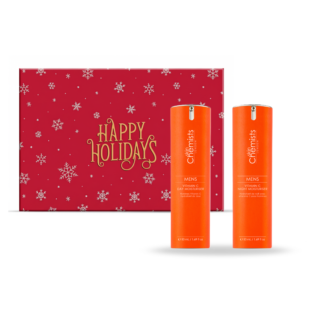 Routine anti-âge à la vitamine C pour hommes, jour et nuit