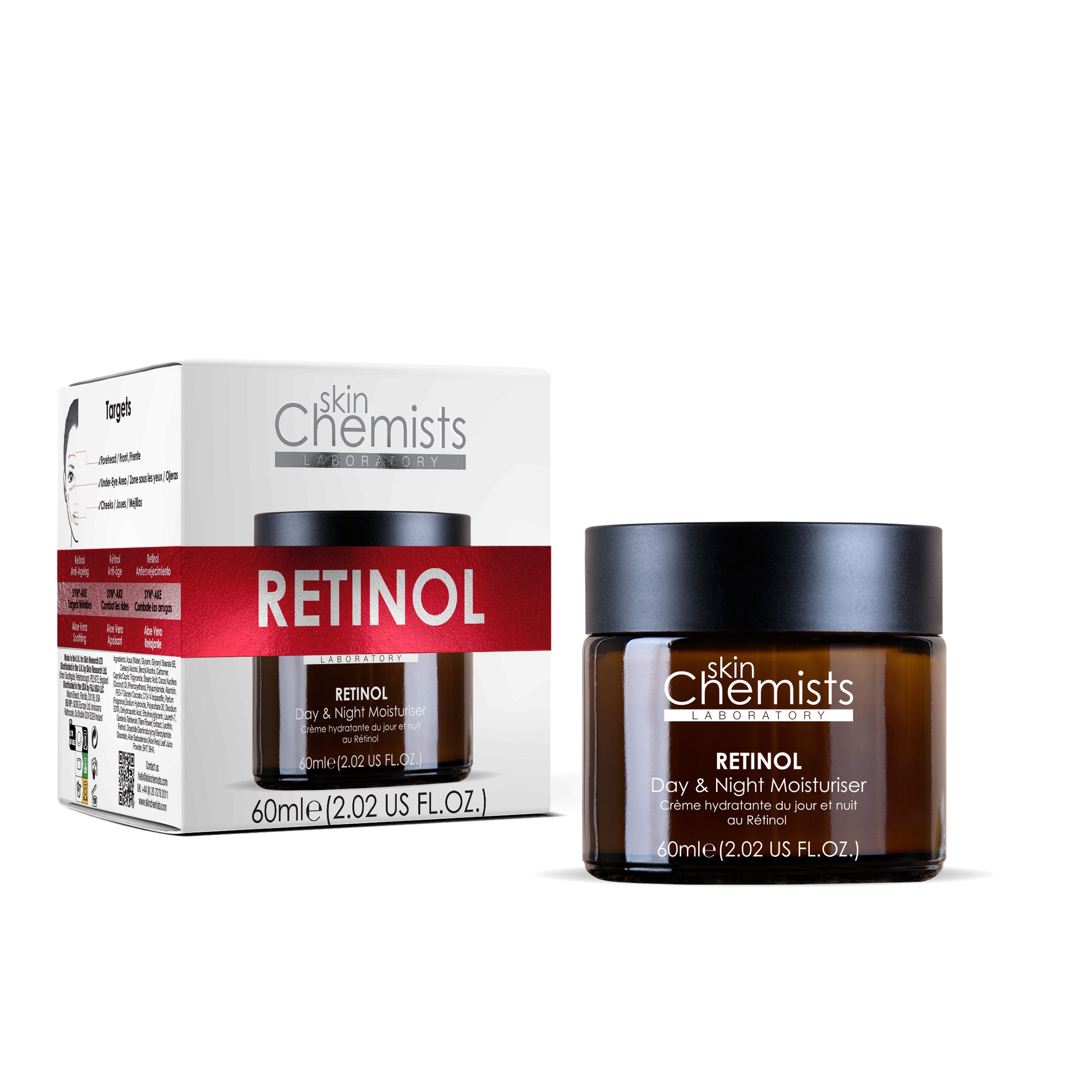 Anti-Aging-Feuchtigkeitscreme mit Retinol und Hyaluronsäure