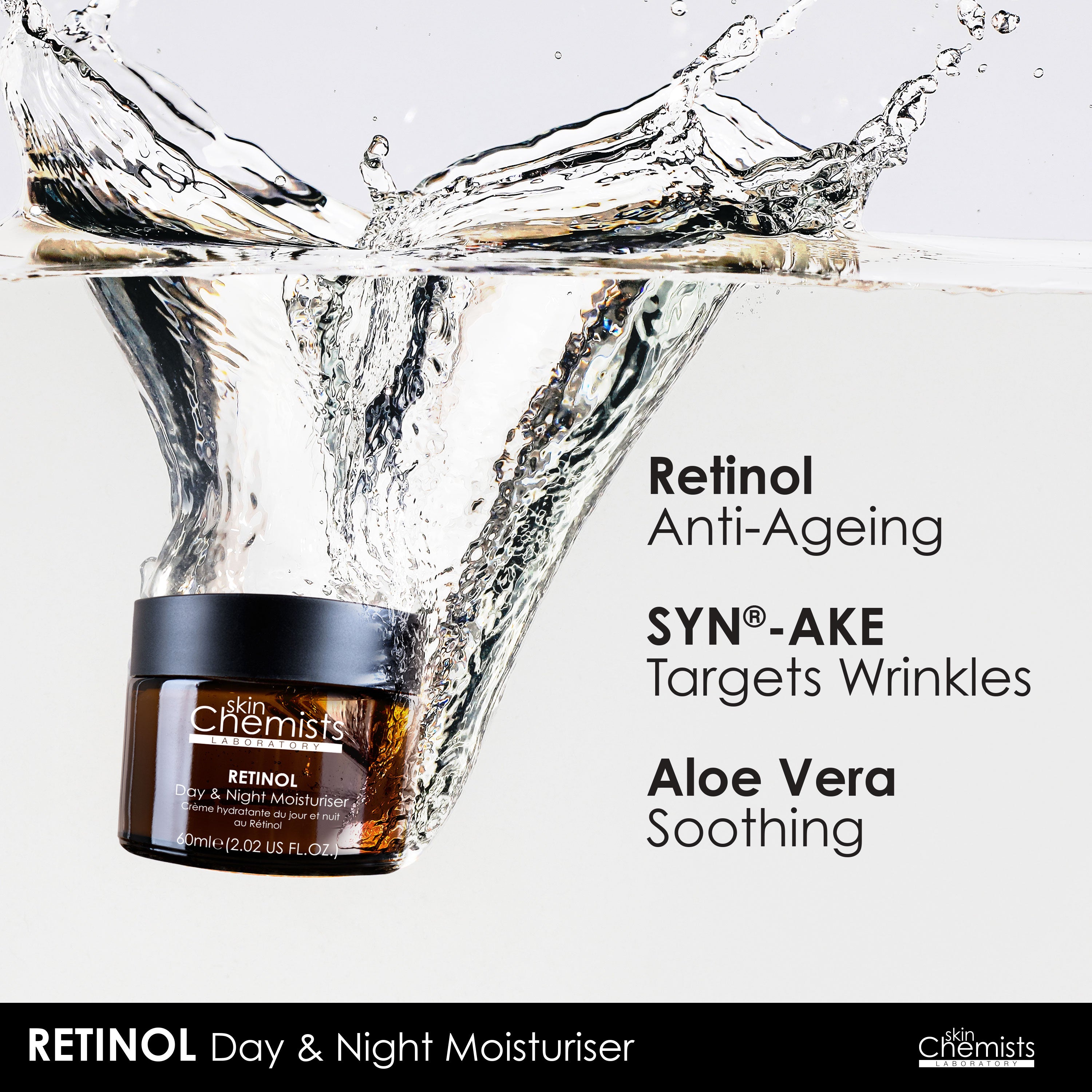 Anti-Aging-Feuchtigkeitscreme mit Retinol und Hyaluronsäure