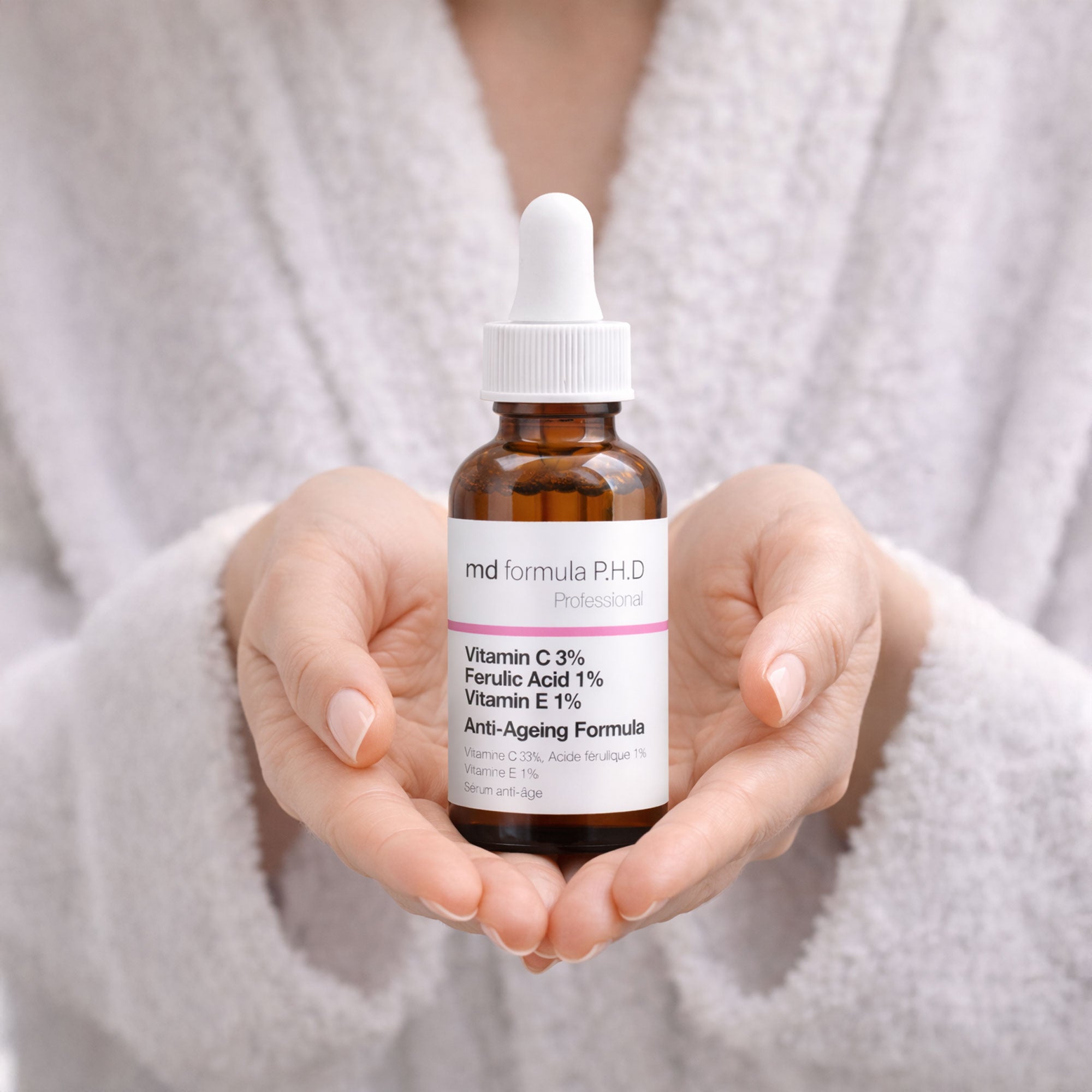 Sérum anti-âge Vitamine C 3 %, Acide férulique 1 %, Vitamine E 1 % 30 ml