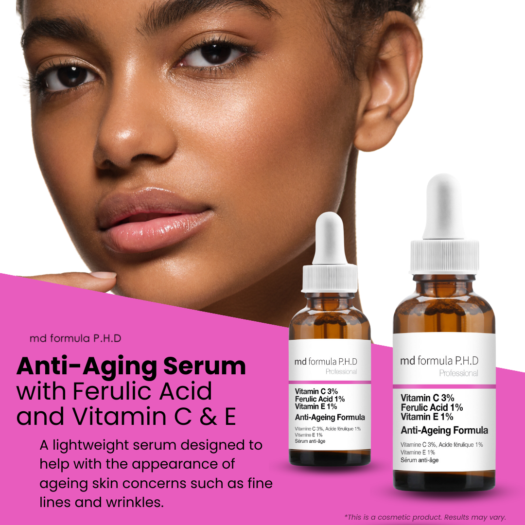 Anti-Ageing Serum Vitamin C 3%, Ferulic Acid 1%, Vitamin E 1% 30ml Twin Value Savings Pack