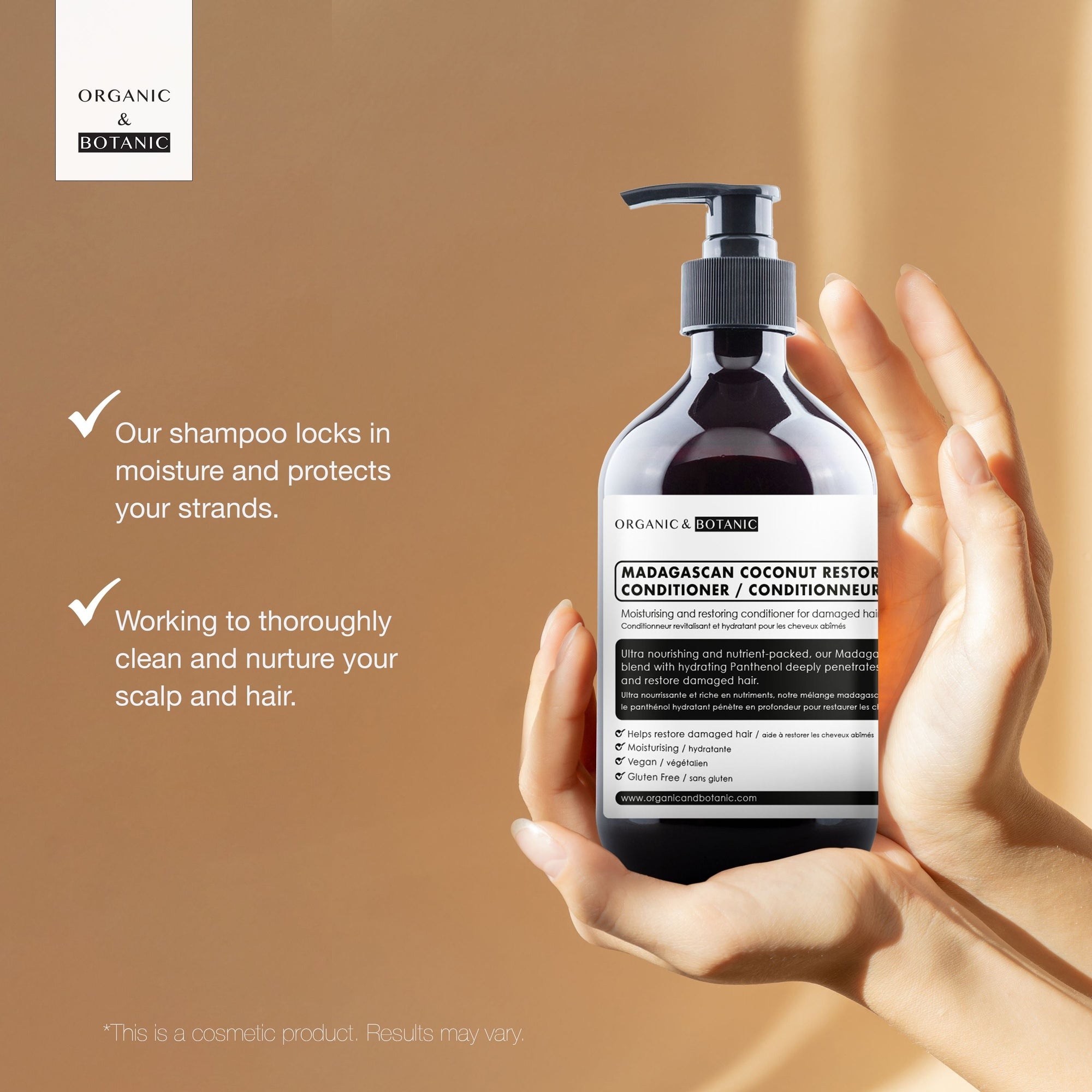 Après-shampoing réparateur à la noix de coco de Madagascar 500 ml