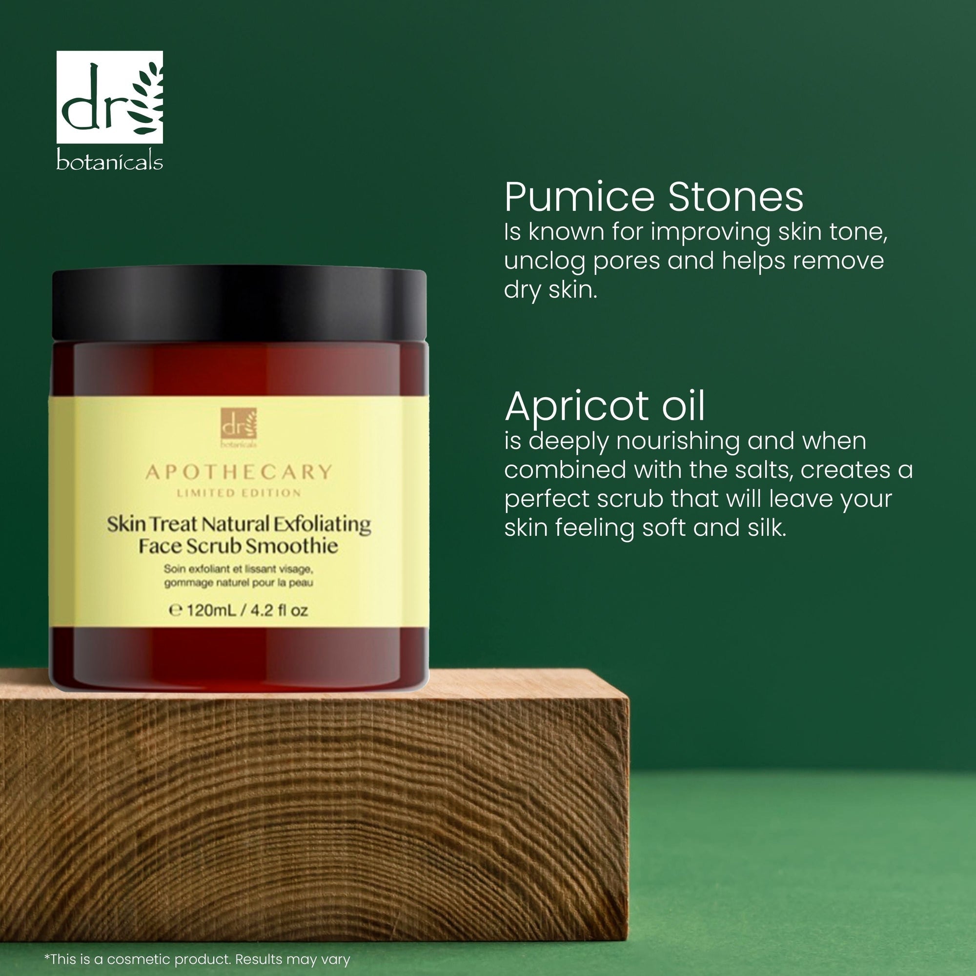 Gommage visage exfoliant naturel Skin Treat Smoothie 120 ml - Lot de 2 à prix avantageux