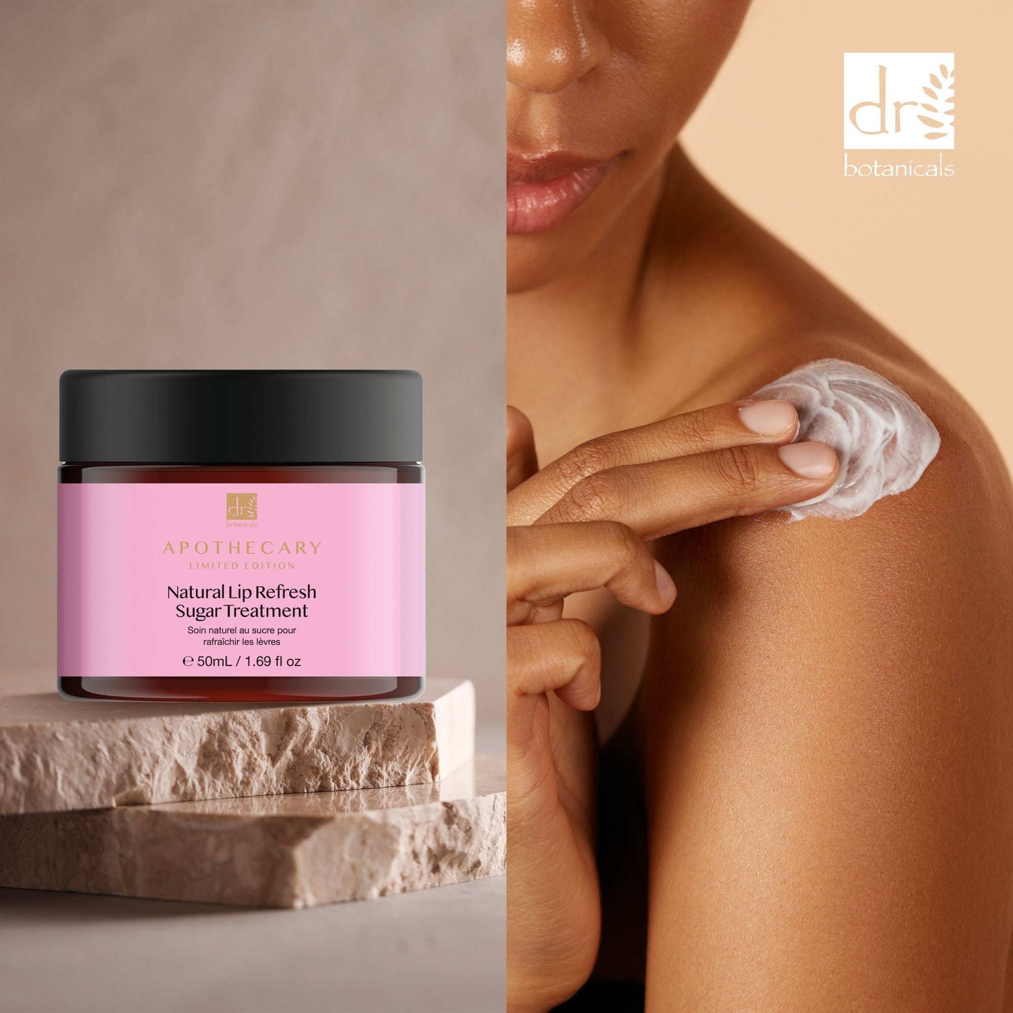 Soin rafraîchissant naturel pour les lèvres au sucre 50 ml - Lot de 2 à prix avantageux