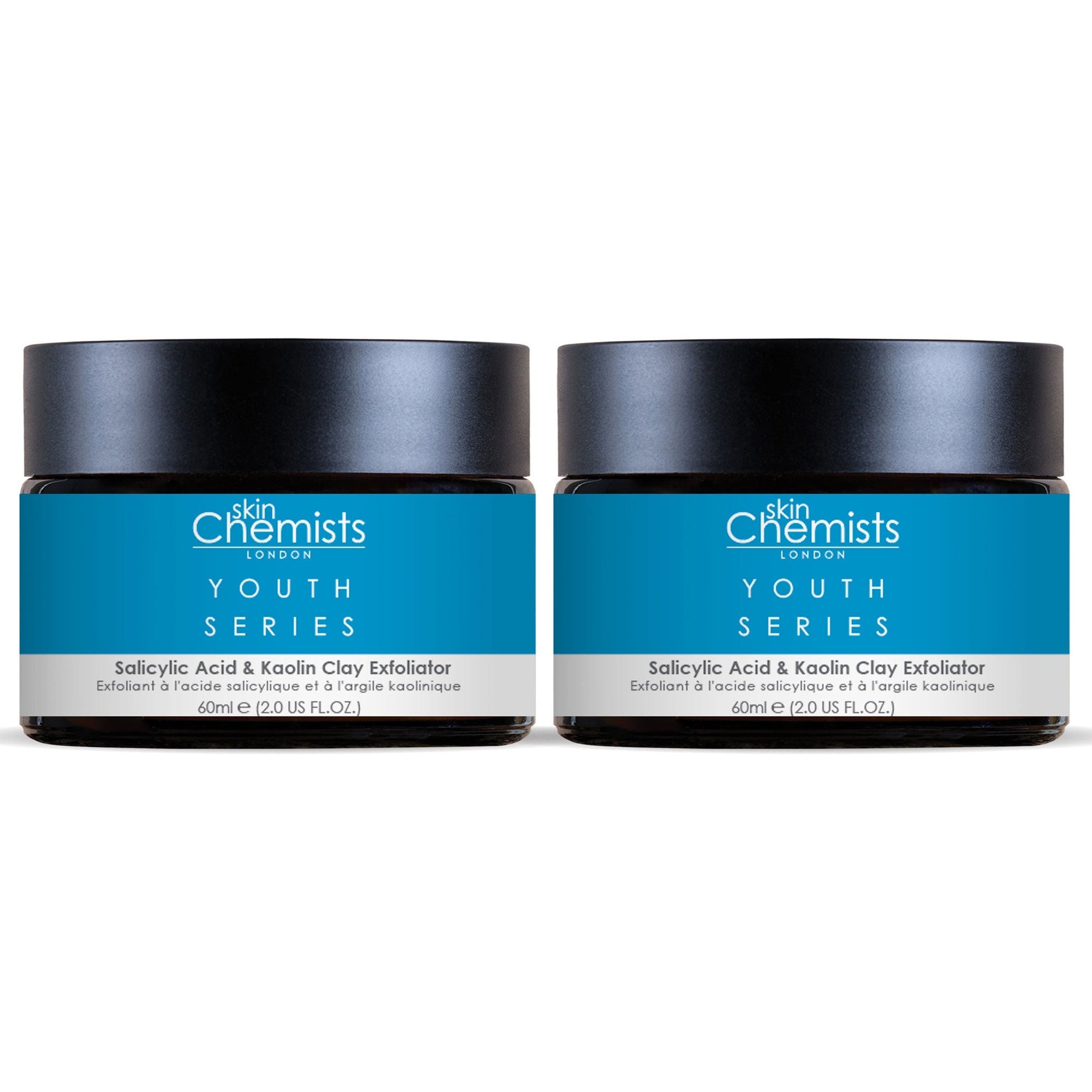 Youth Series Salicylic Acid & Kaolin Clay Exfoliator 60ml x 2 Duo Pack