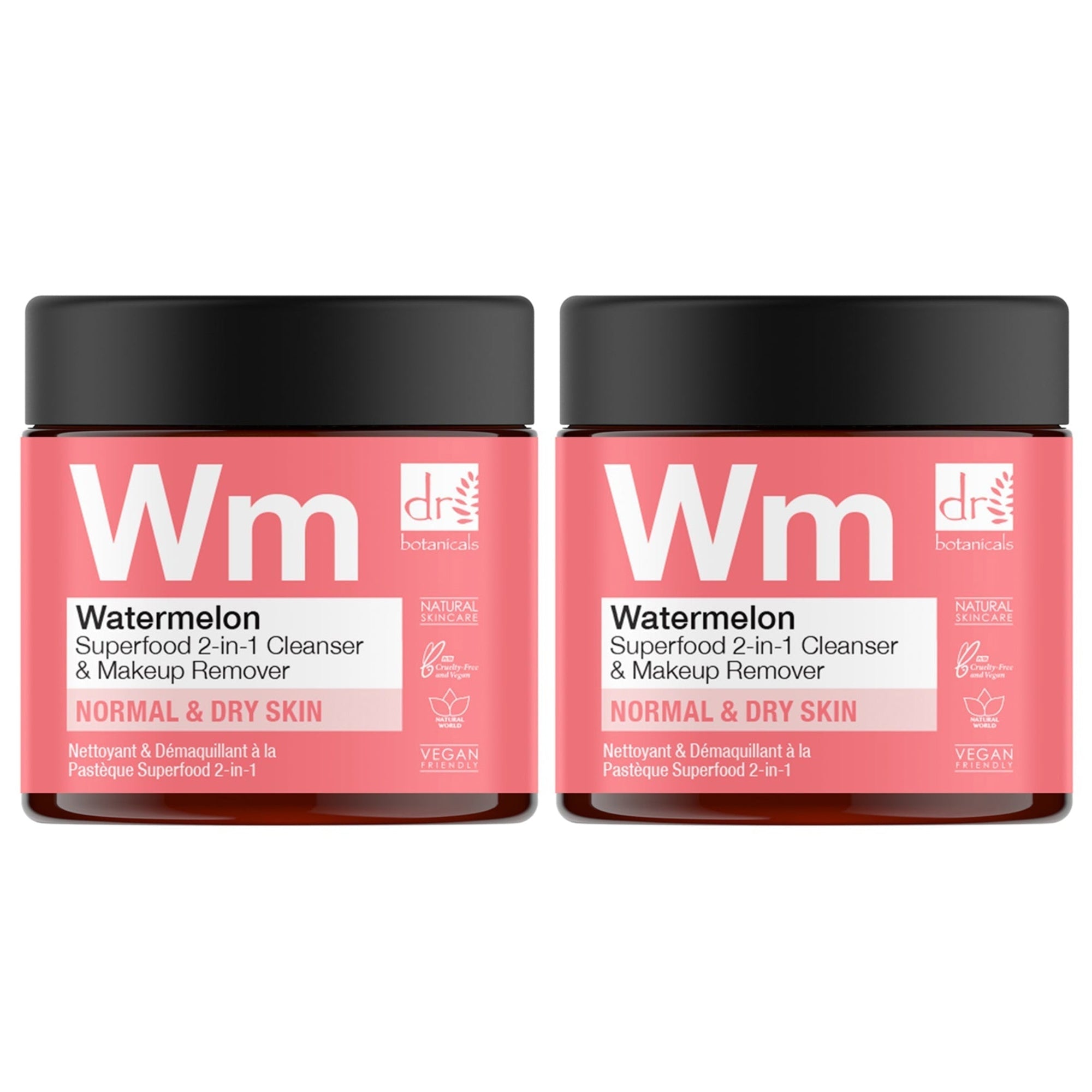 Watermelon Superfood 2-In-1 Cleanser & Makeup Remover 60ml x 2 Duo Pack
