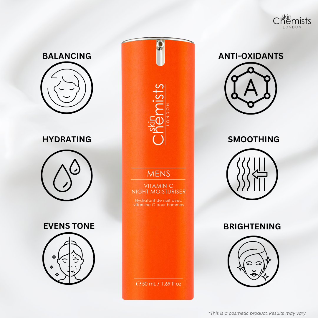 Men's Vitamin C Night Moisturiser 50ml Twin Value Savings Pack